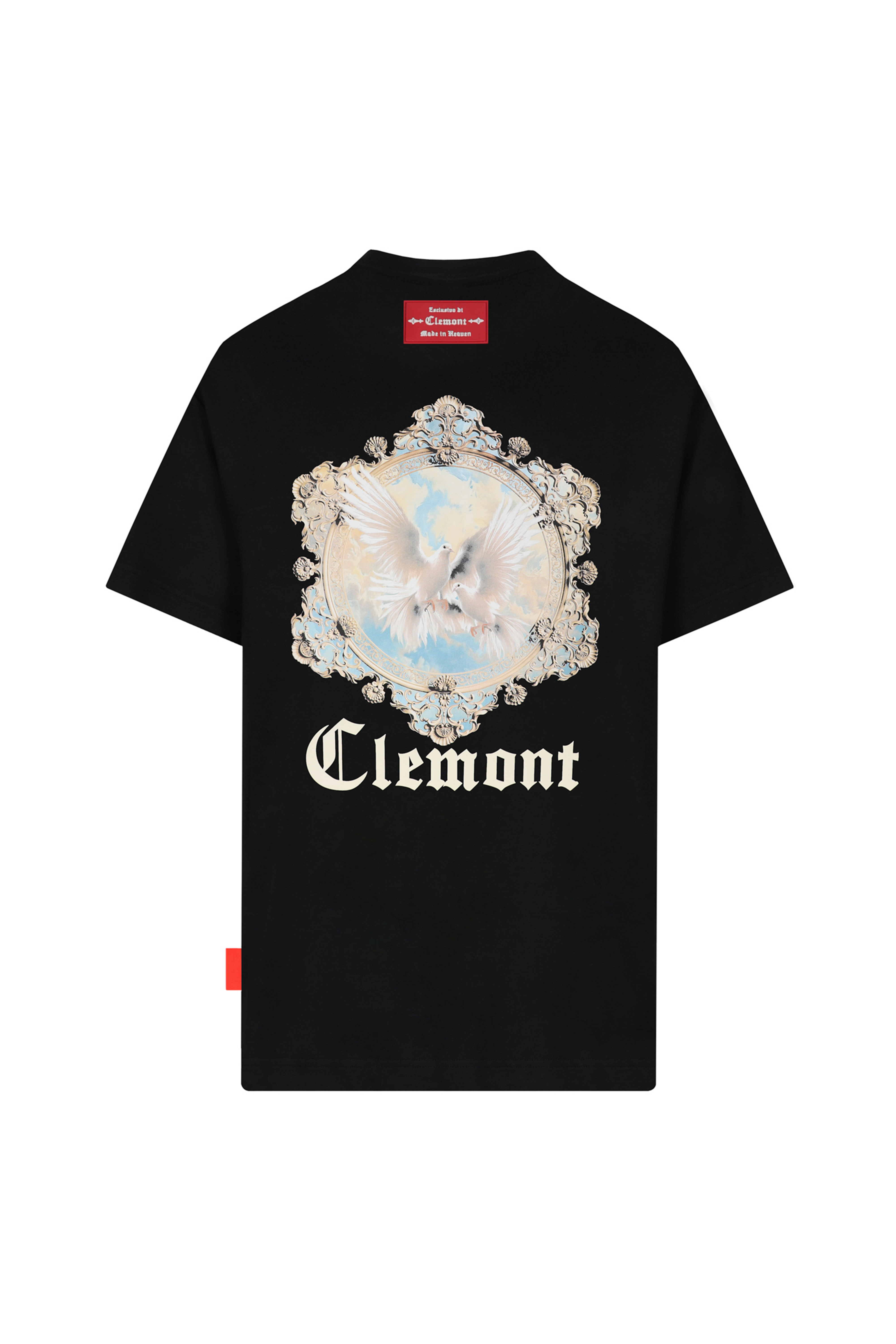 T-SHIRT MEN OVERSIZED FULGORE BLACK CLEMONT