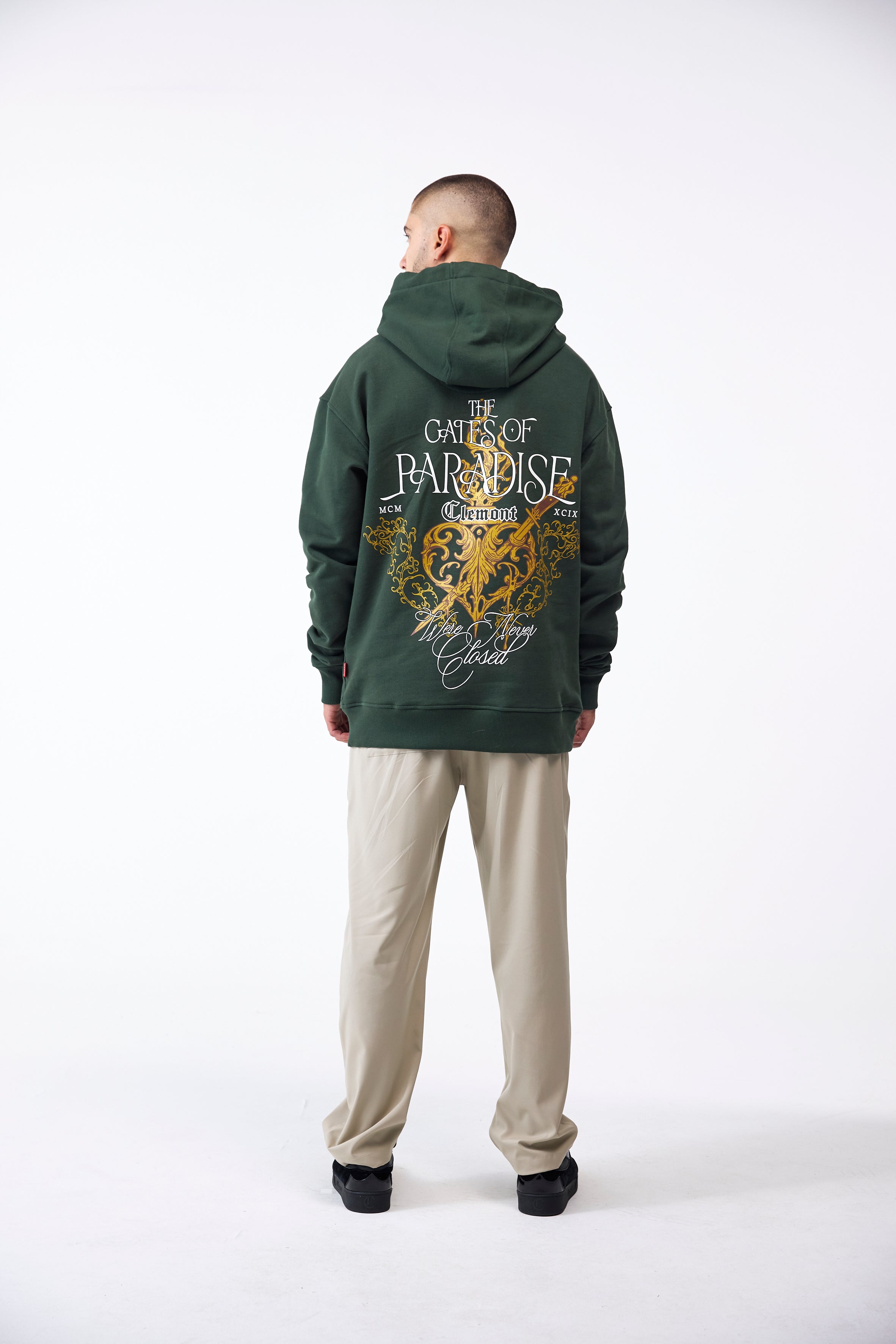 HOODIE MASCULINO ENIGMATICO GREEN CLEMONT
