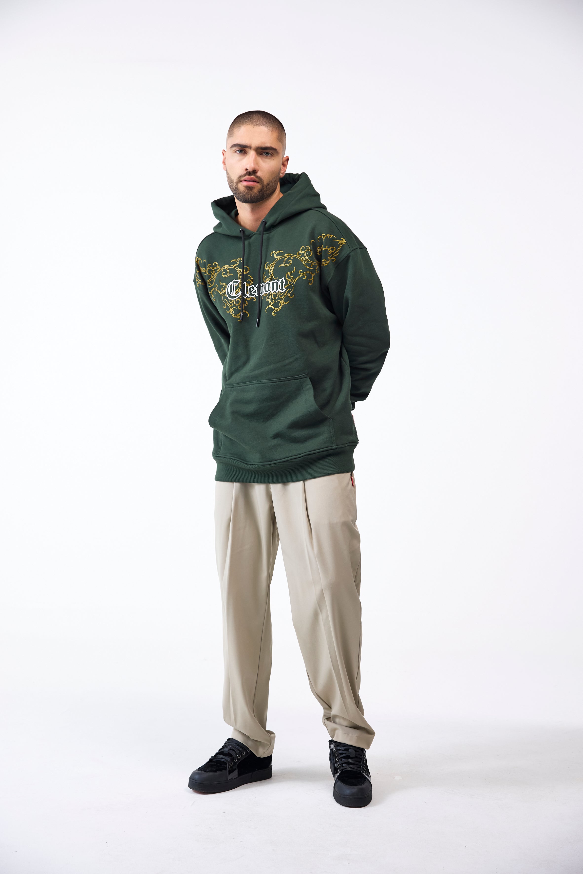HOODIE MASCULINO ENIGMATICO GREEN CLEMONT