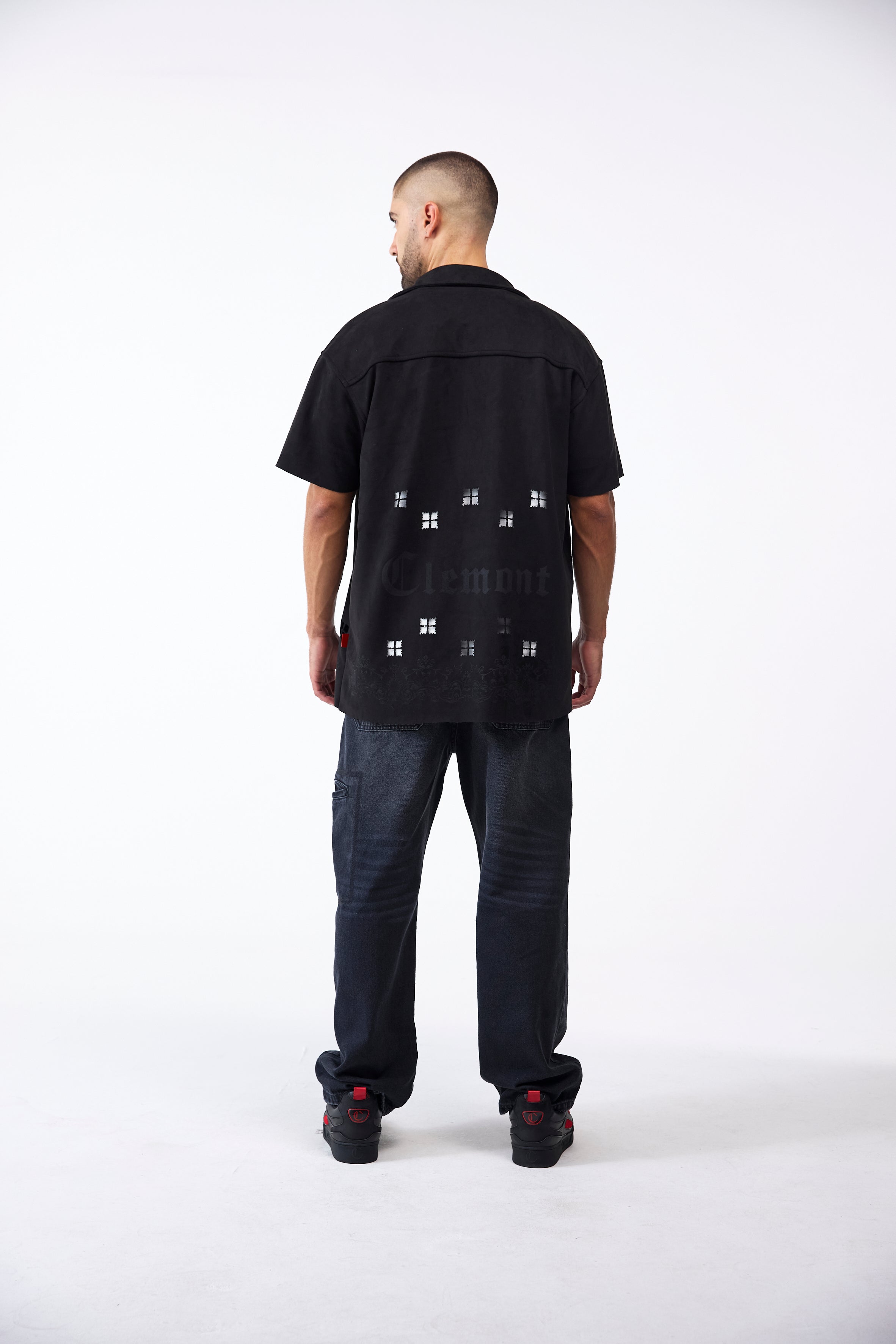 CAMISA MASCULINO RAGIONE NEGRO CLEMONT