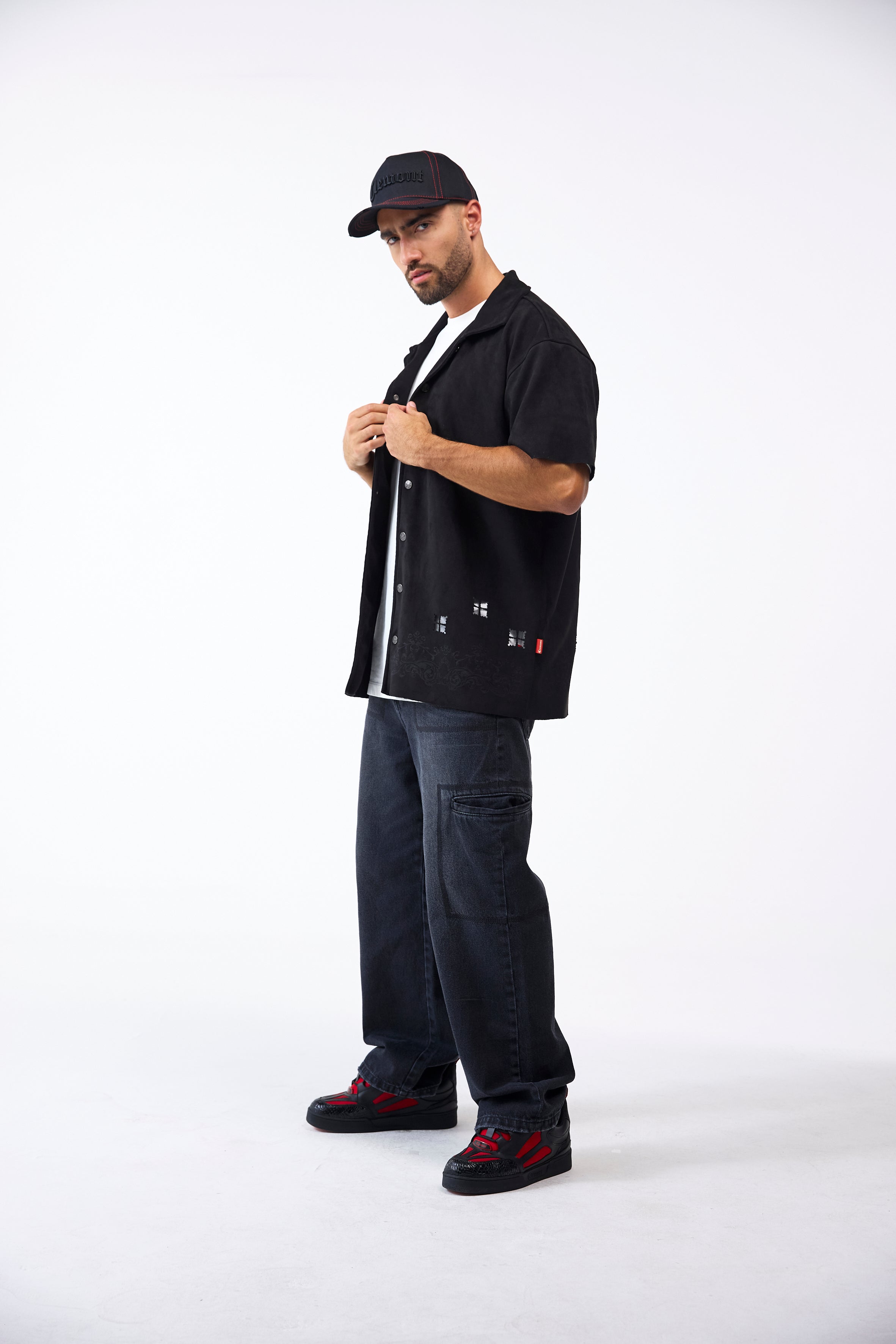 CAMISA MASCULINO RAGIONE NEGRO CLEMONT