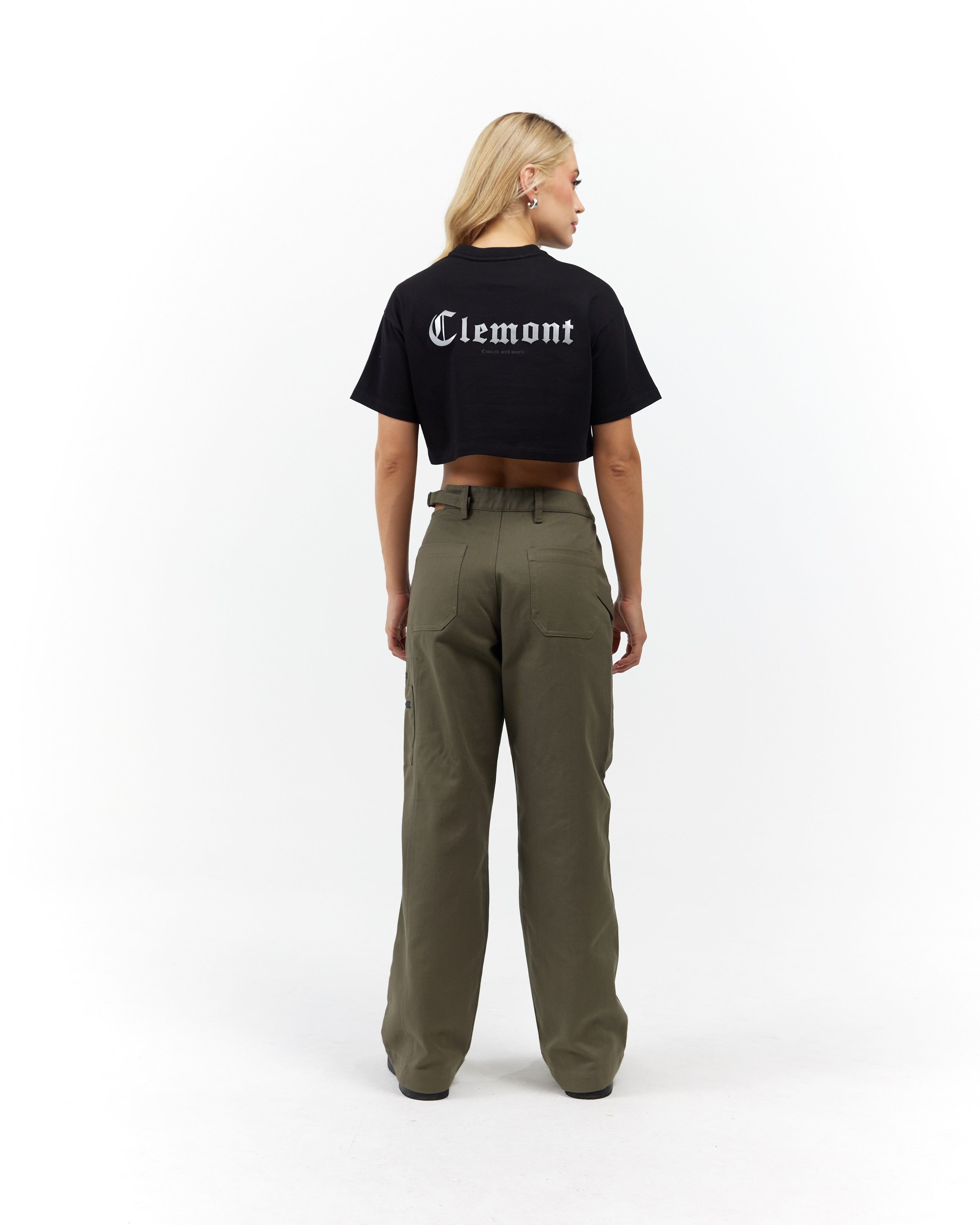 CROP TOP WOMEN RAGGIANTE BLACK CLEMONT