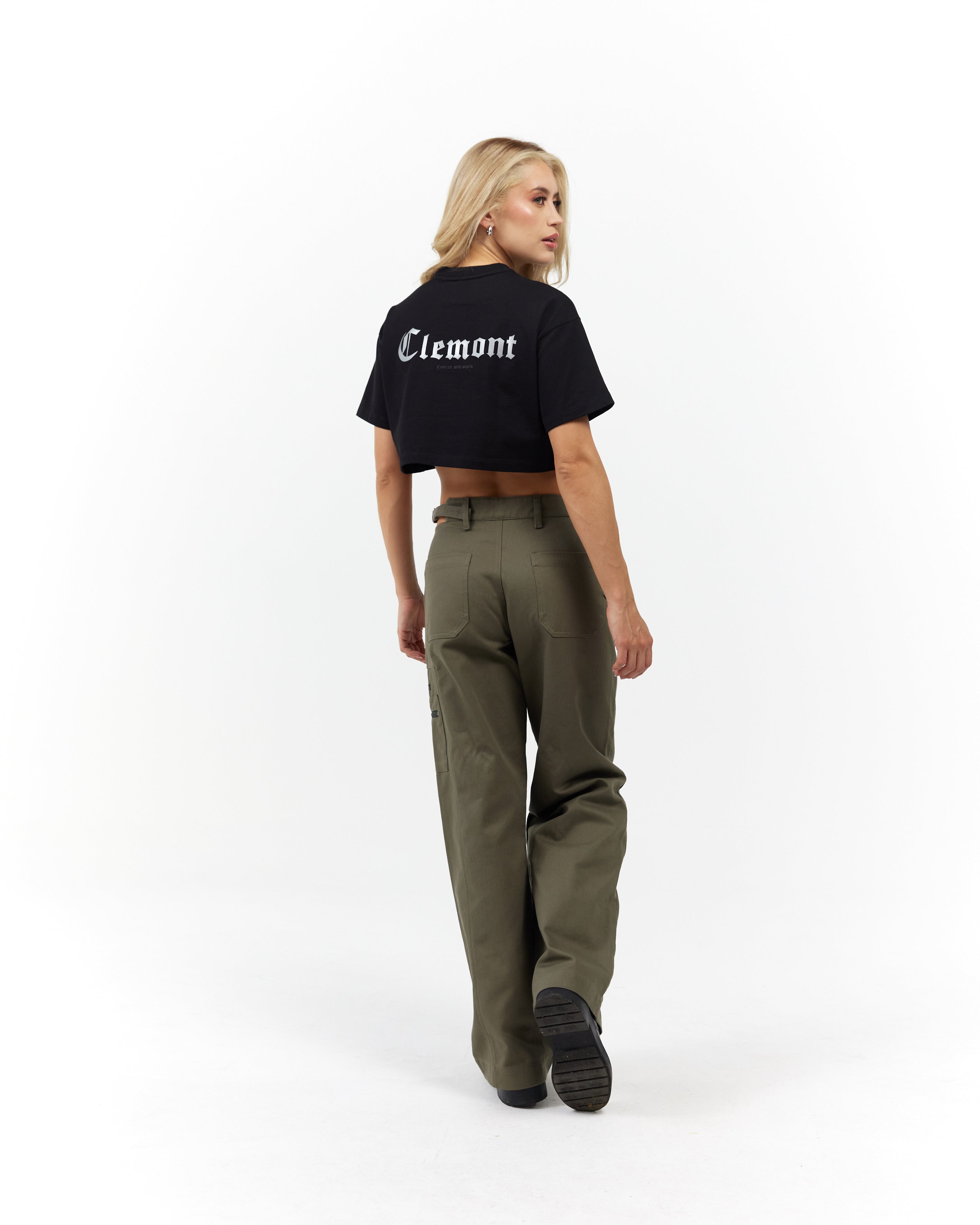 CROP TOP WOMEN RAGGIANTE BLACK CLEMONT