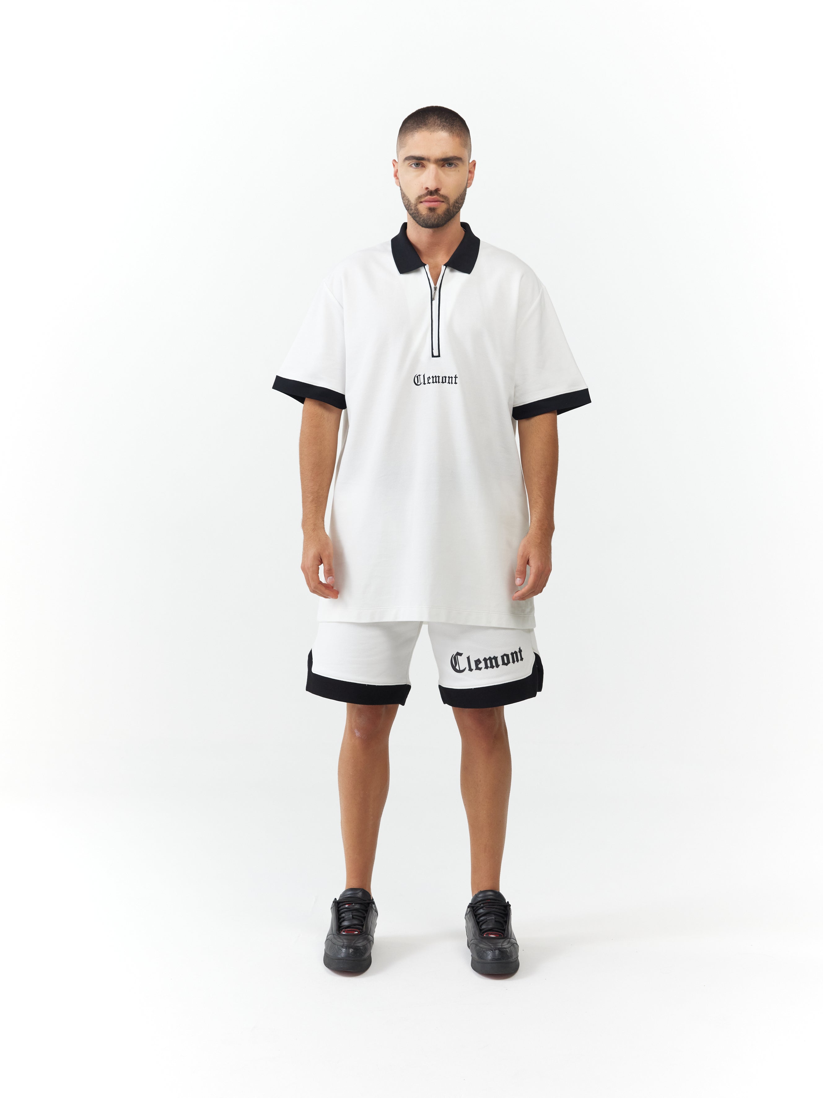 POLO SHIRT MEN RETICOLO CREAM CLEMONT