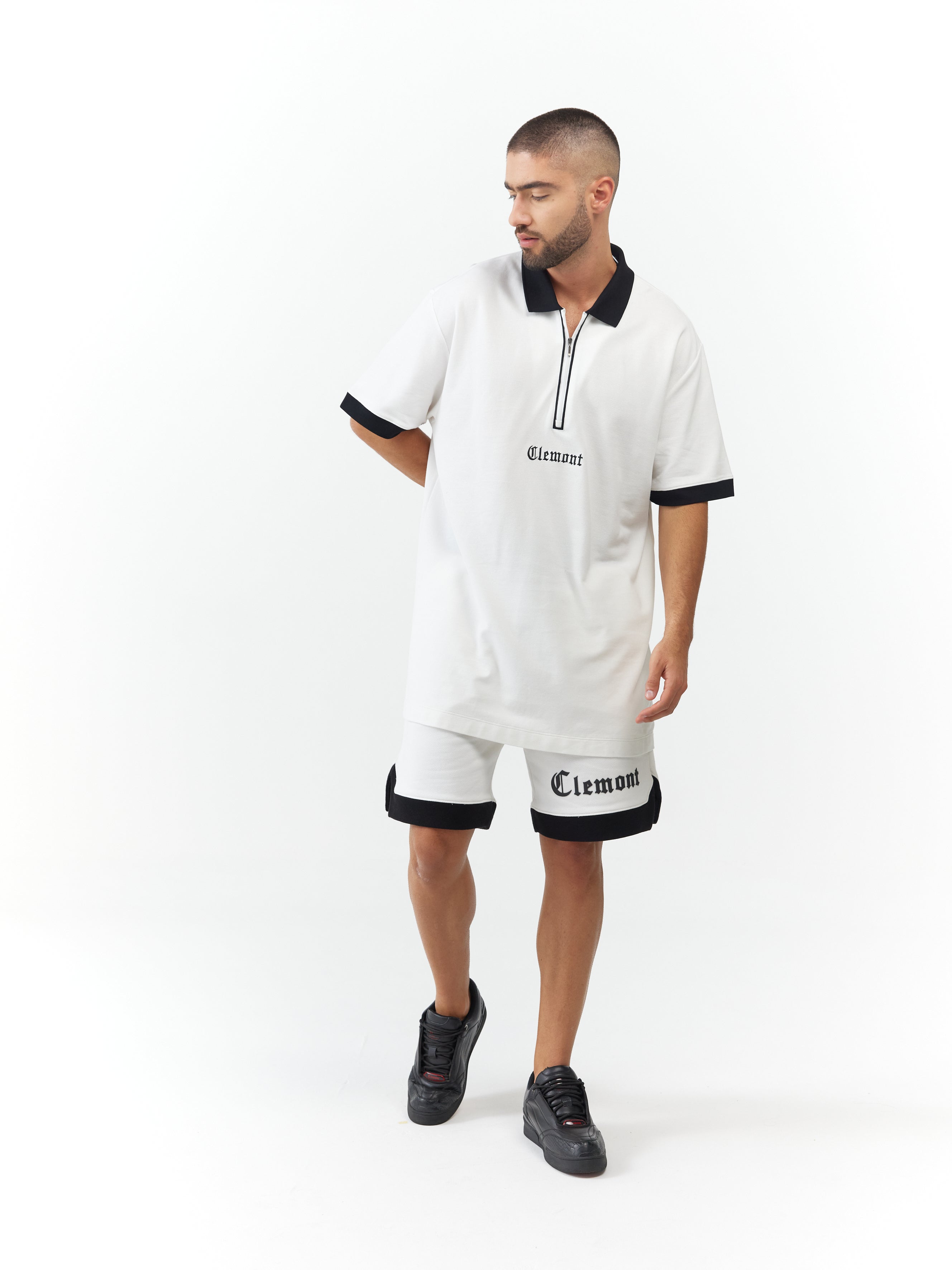 POLO SHIRT MEN RETICOLO CREAM CLEMONT