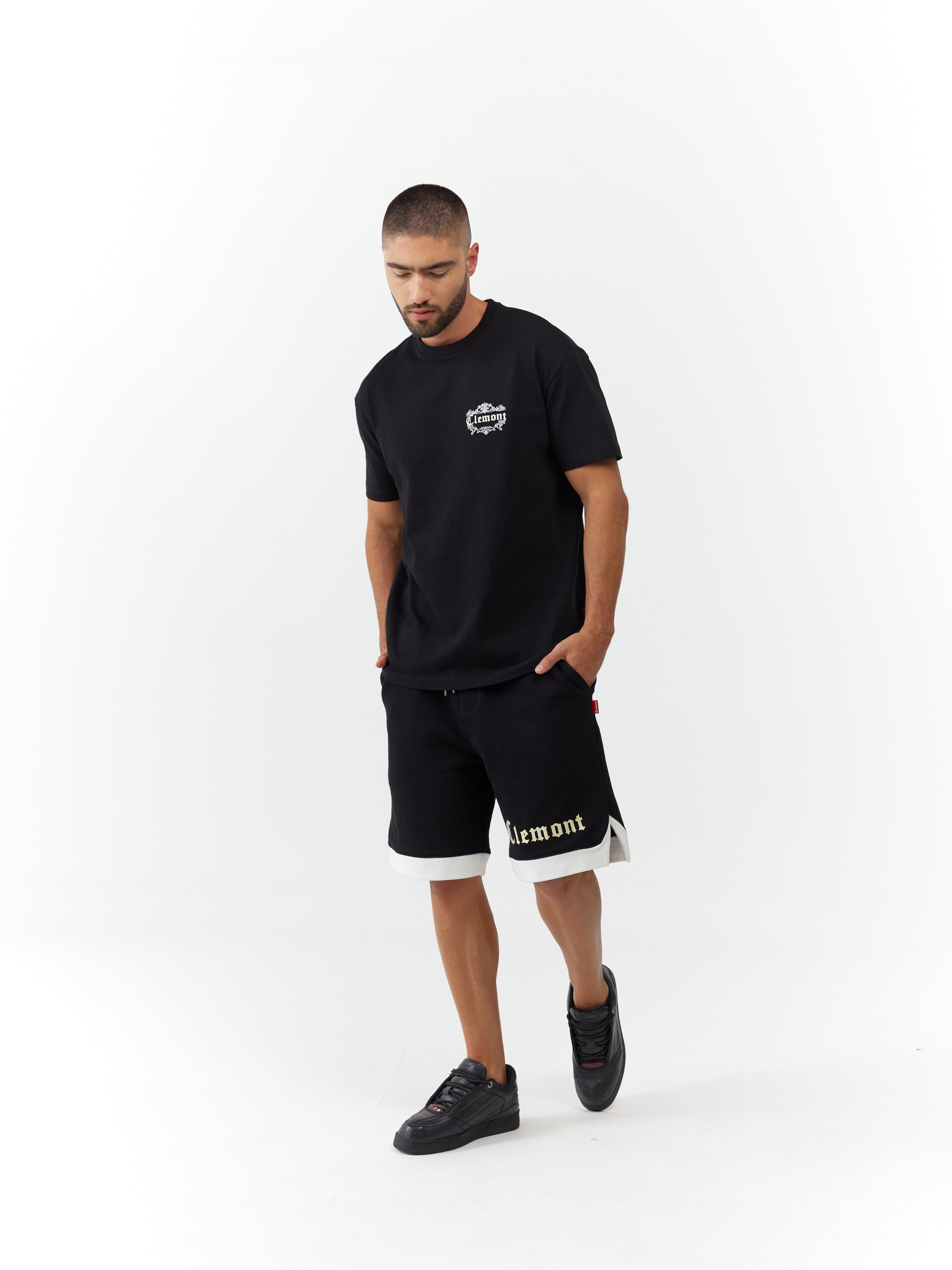 T-SHIRT MEN OVERSIZED DOLCEZZA BLACK CLEMONT