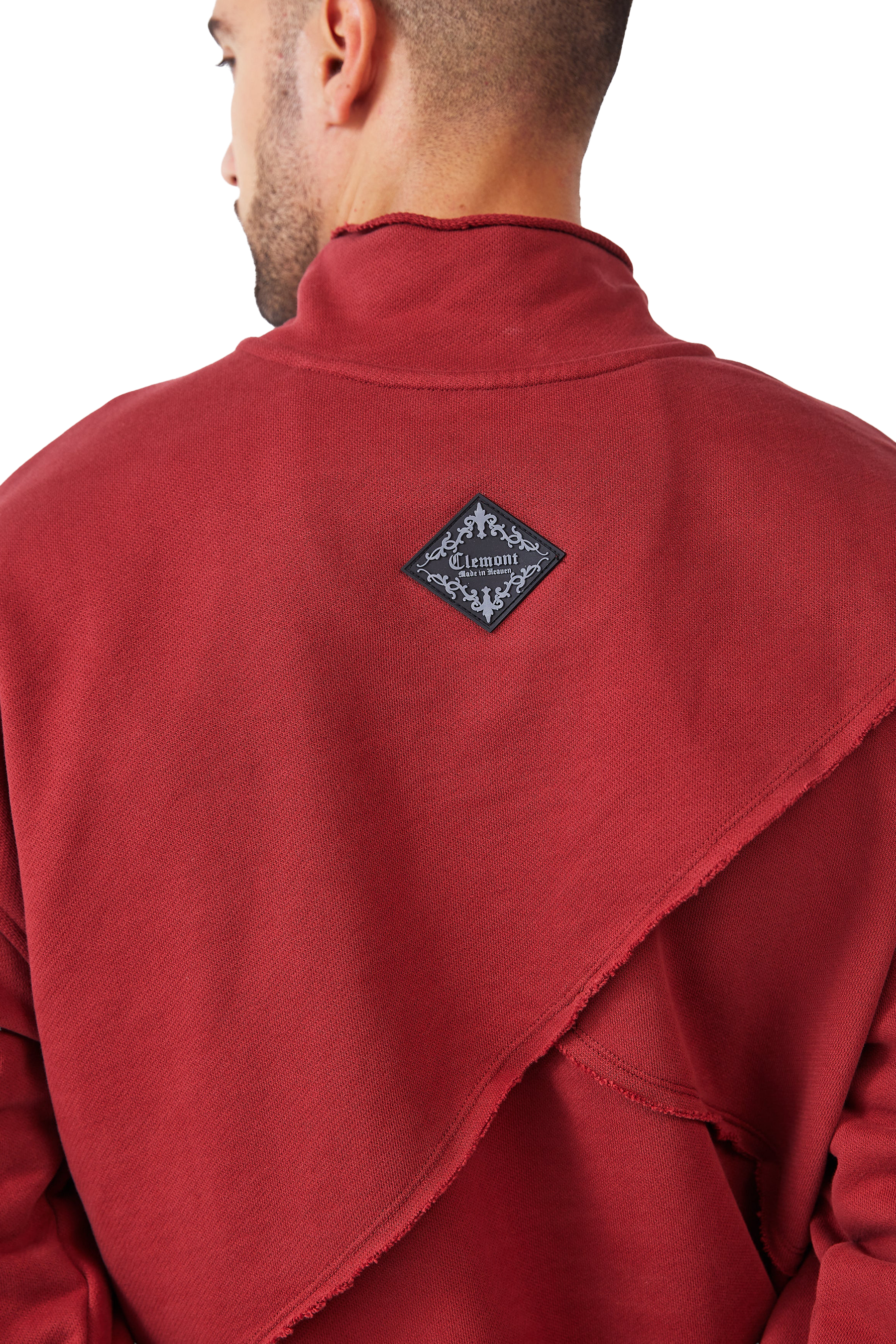 HOODIES HOMBRE DISTRUTTO BURGUNDY CLEMONT