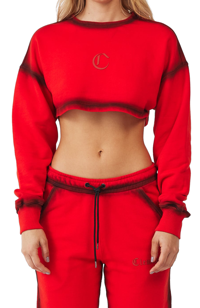 BUZO MUJER TENEBRA ROJO CLEMONT