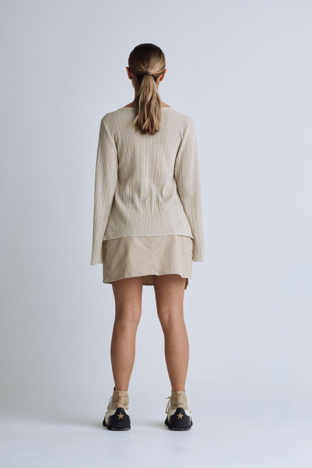 CLEMONT DIVINEZZA NUDE BLOUSE