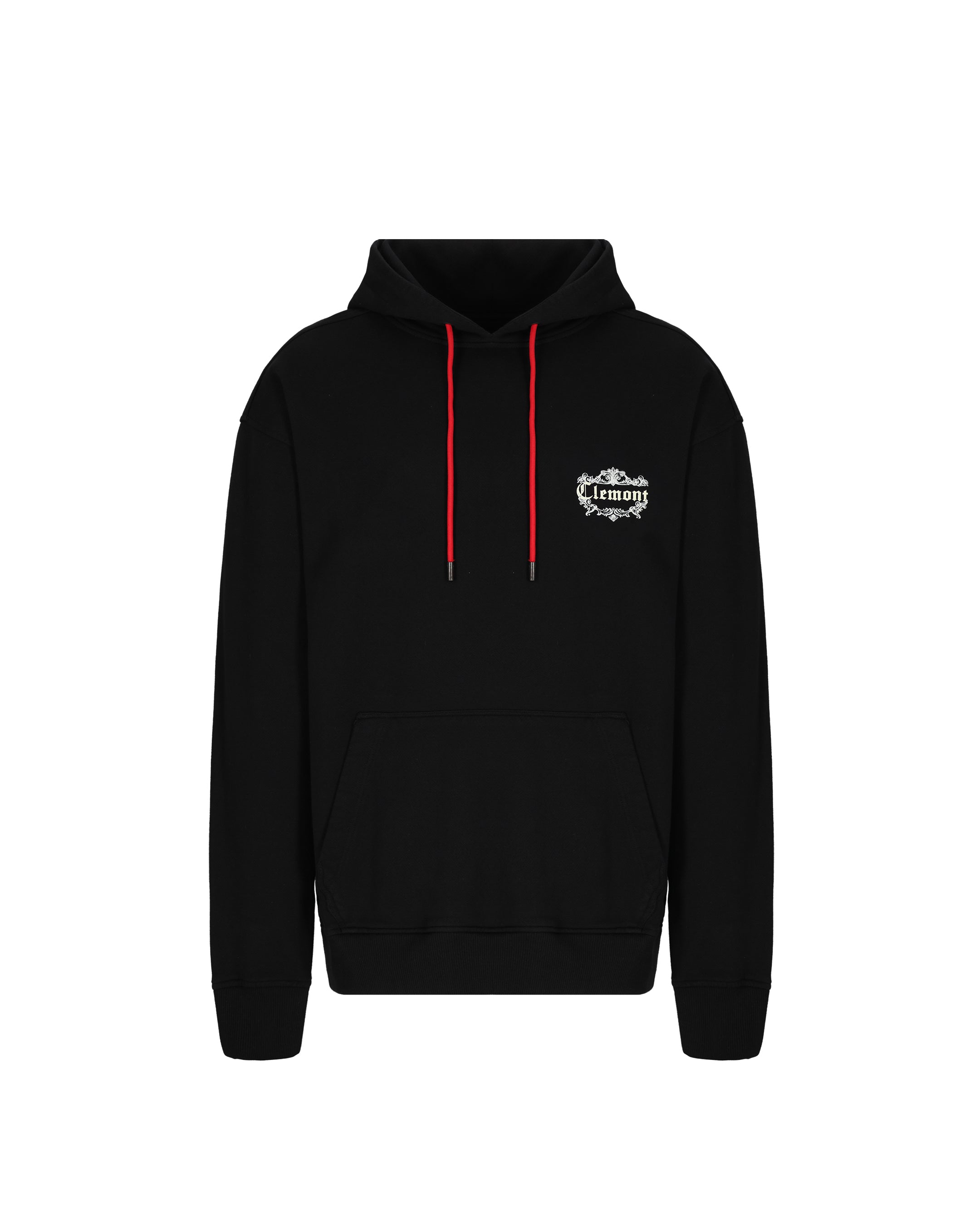 HOODIE MEN  FIORITURA BLACK CLEMONT