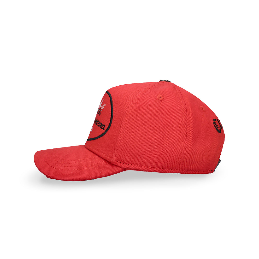CLEMONT RED OVAL CAP
