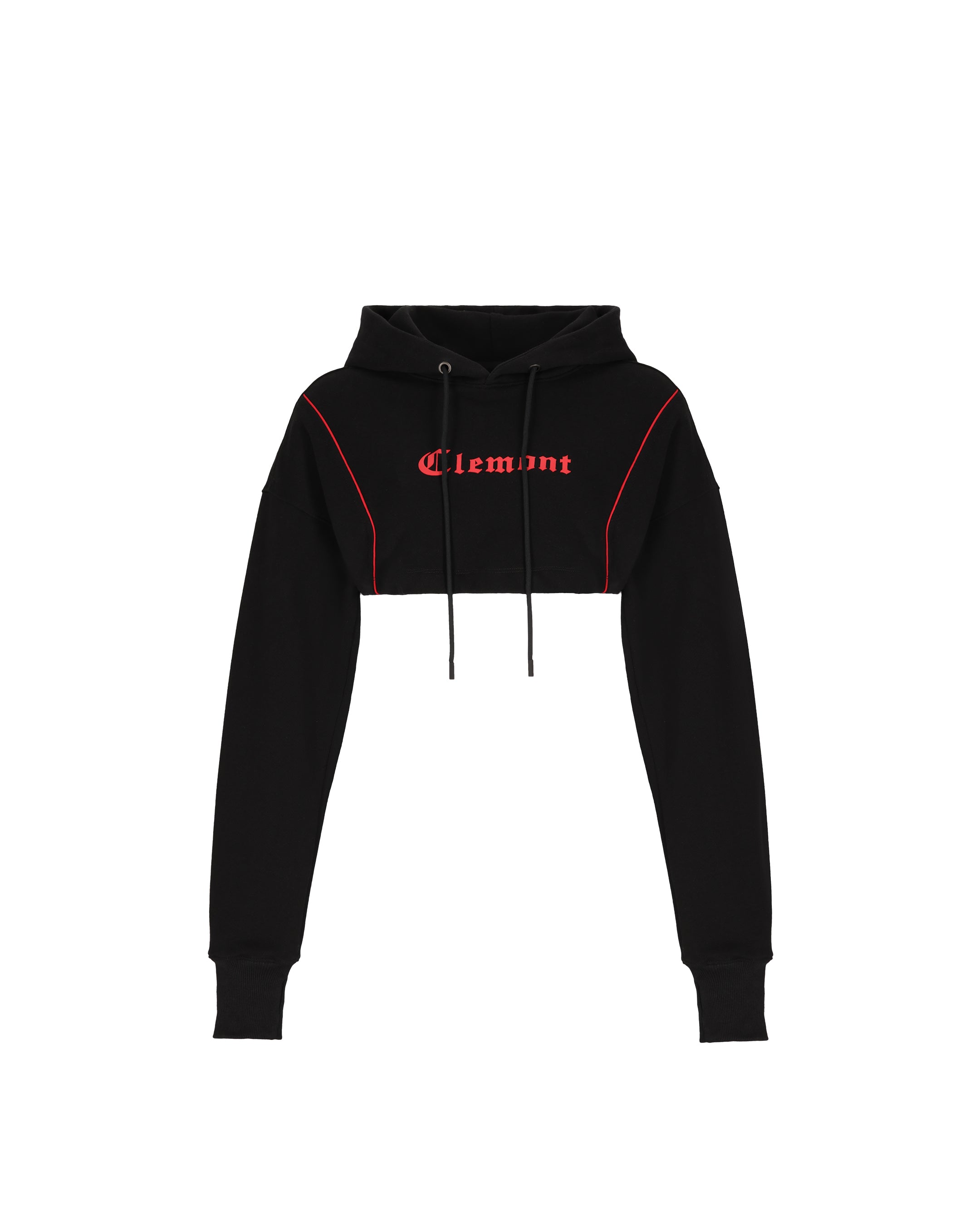 CROPPED HOODIE WOMEN  VIGORE  BLACK CLEMONT