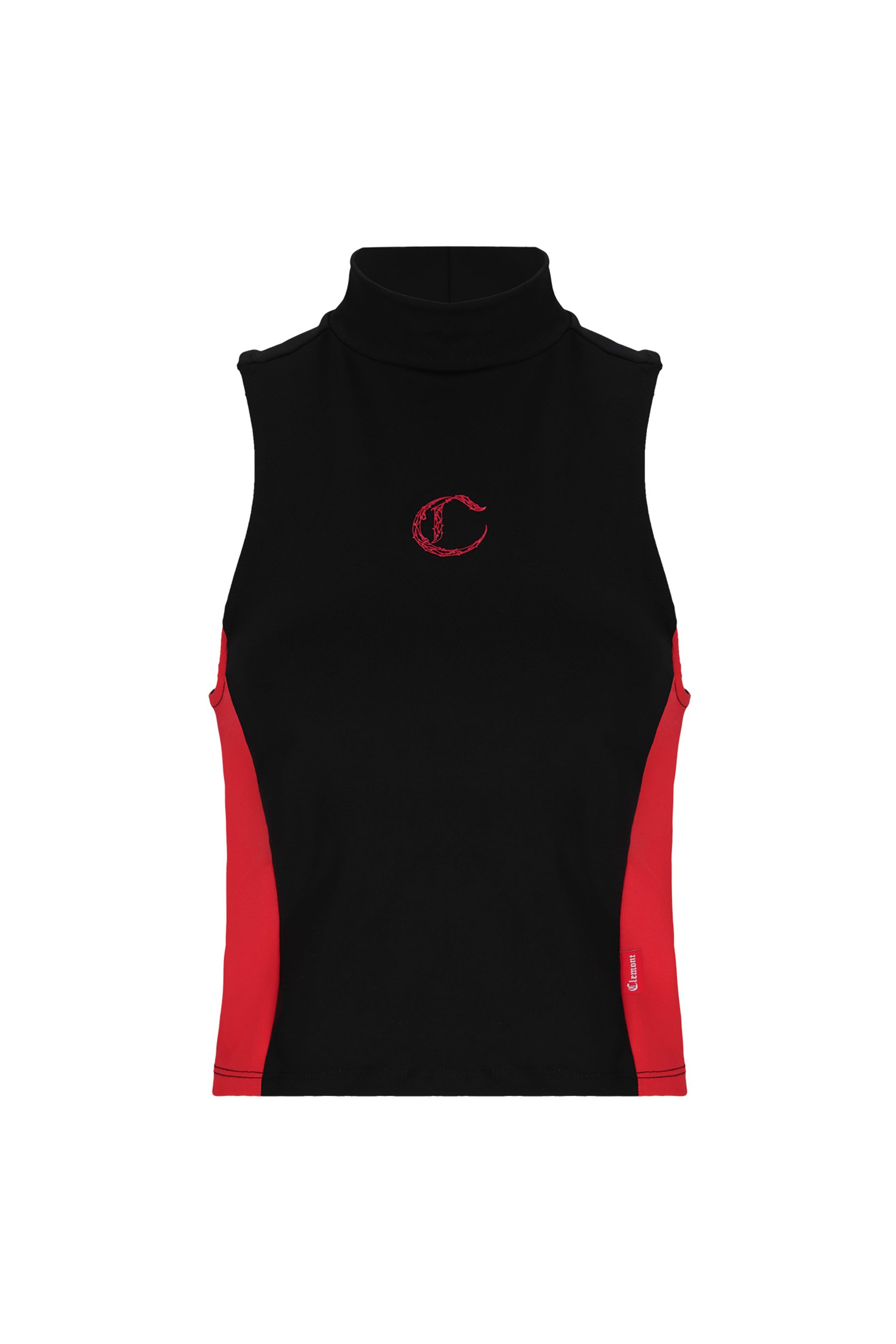 TANK TOP MUJER ABBAGLIANTE NEGRO/ROJO CLEMONT