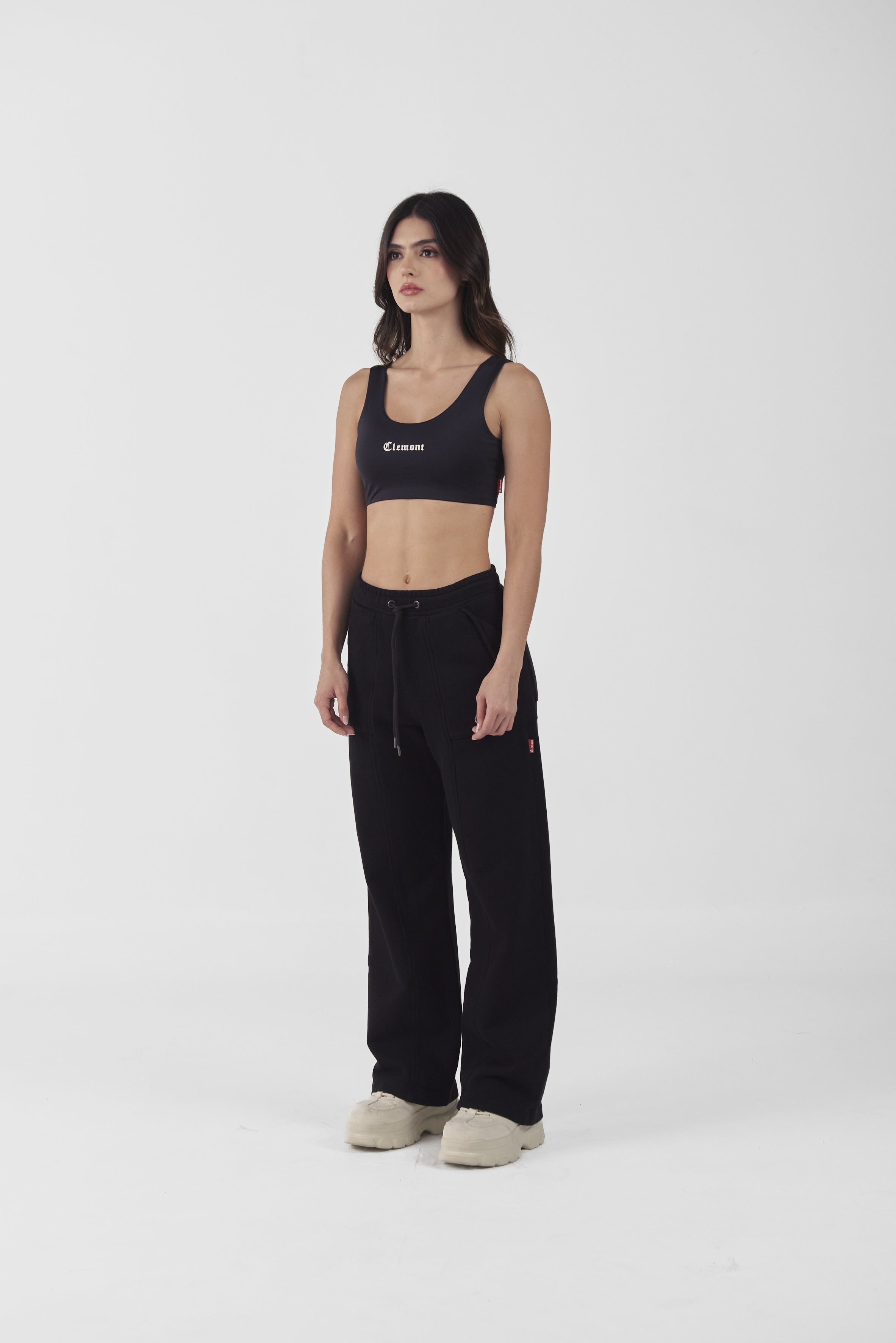 CROPTOP OPALESCENTE NEGRO CLEMONT