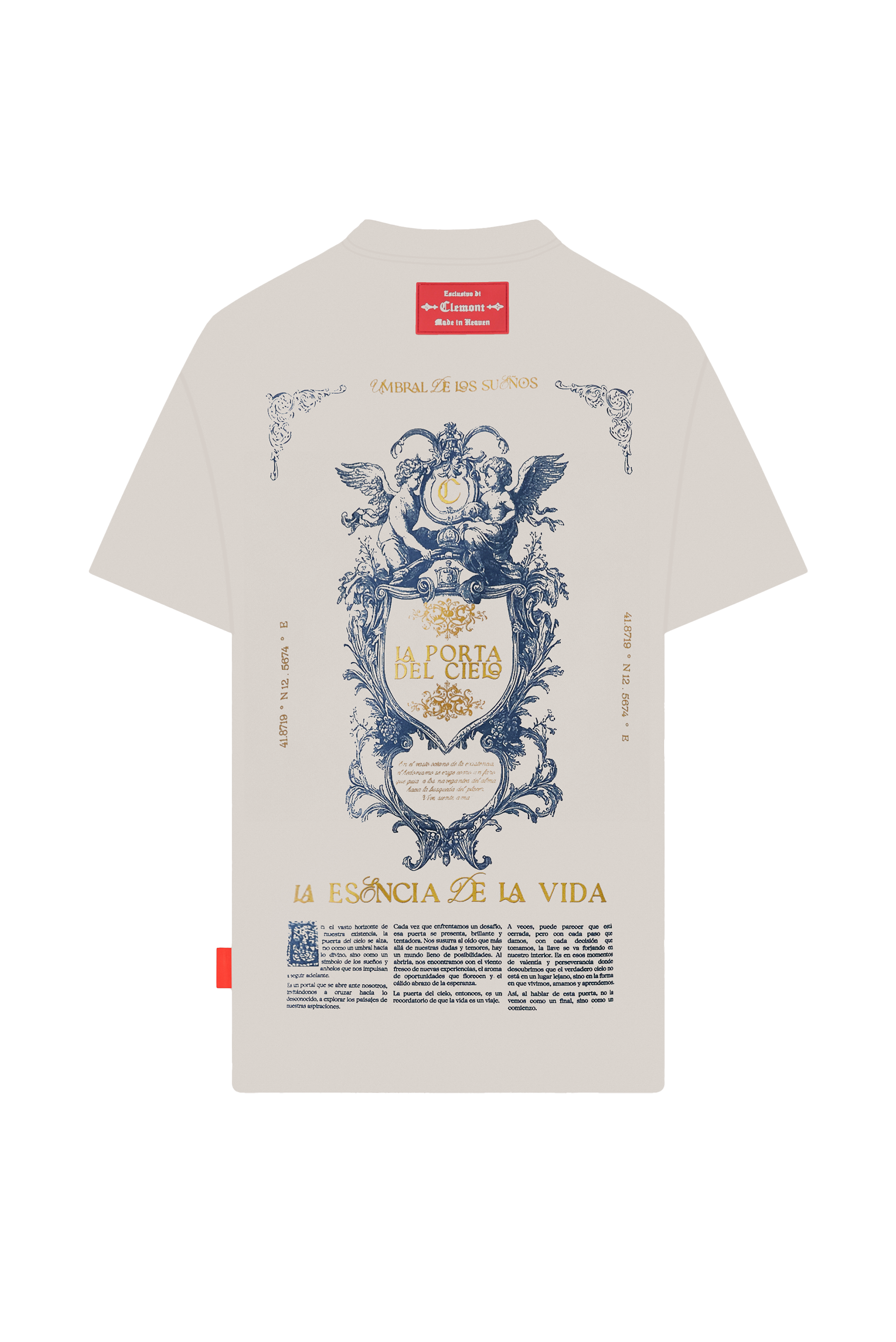 CAMISETA OVERSIZED ELEVARE CREMA CLEMONT