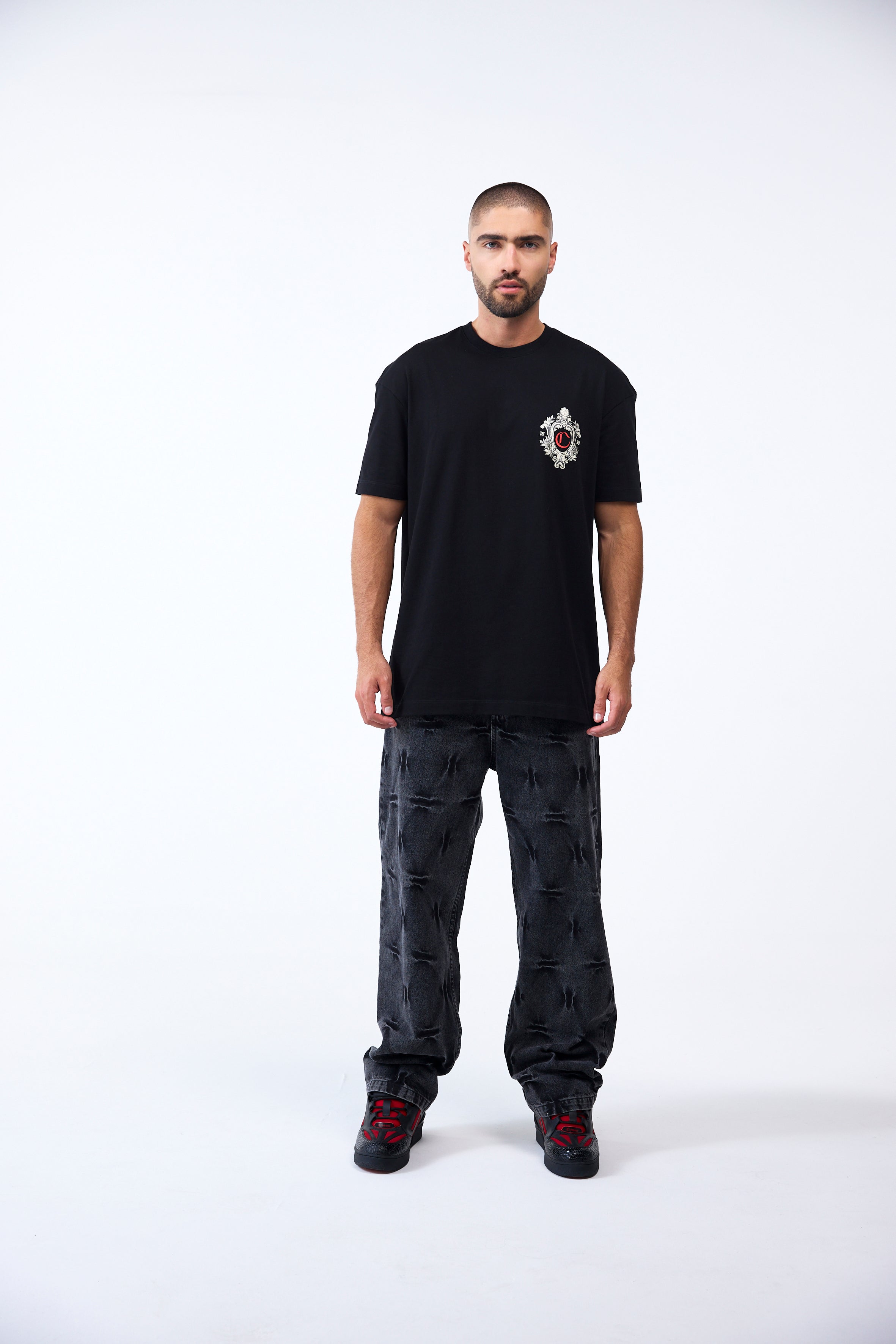 CAMISETA MASCULINO EUFORIA NEGRO CLEMONT