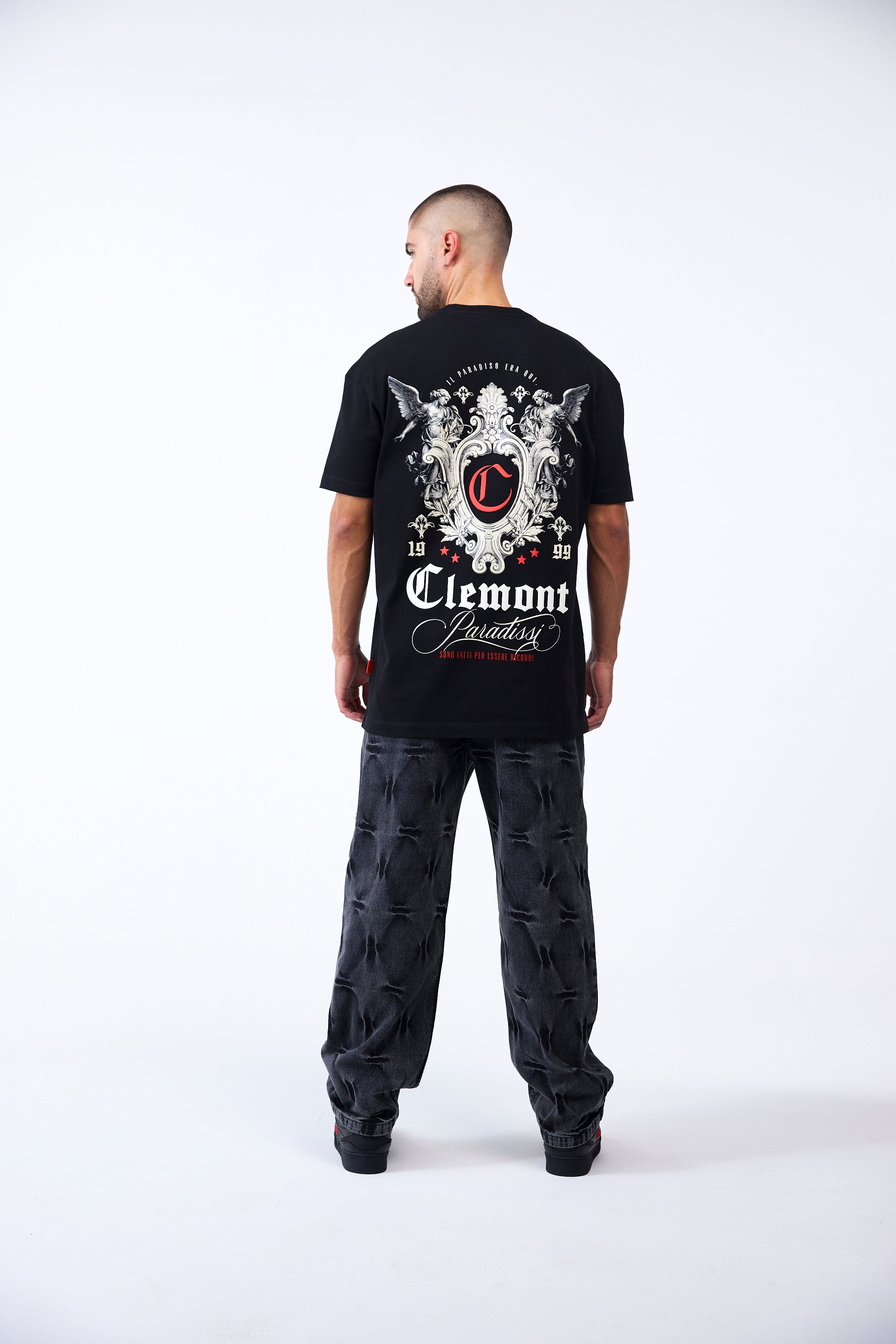 CAMISETA MASCULINO EUFORIA NEGRO CLEMONT