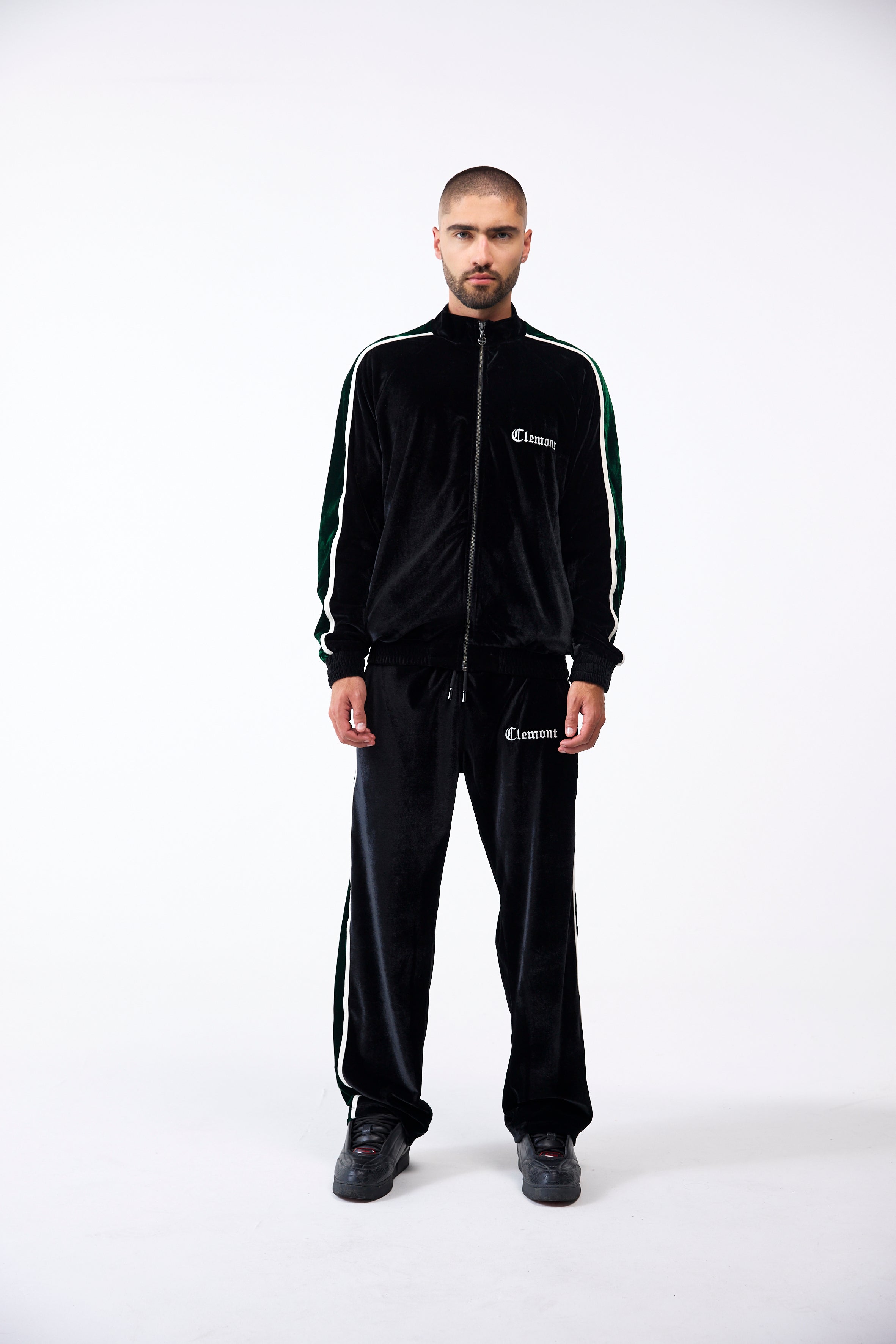 CHAQUETA MASCULINO CELESTINO NEGRO/VERDE CLEMONT