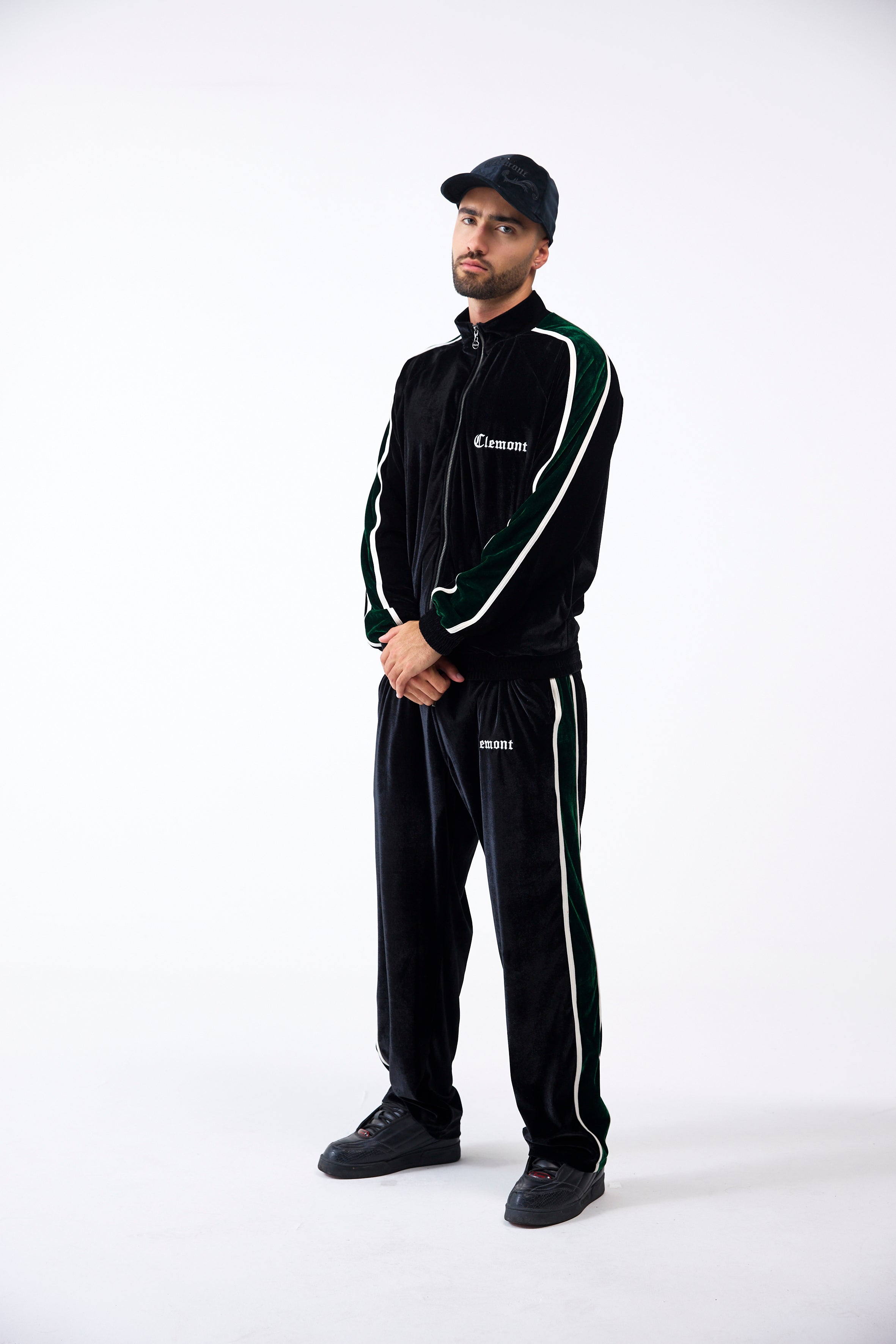CHAQUETA MASCULINO CELESTINO NEGRO/VERDE CLEMONT