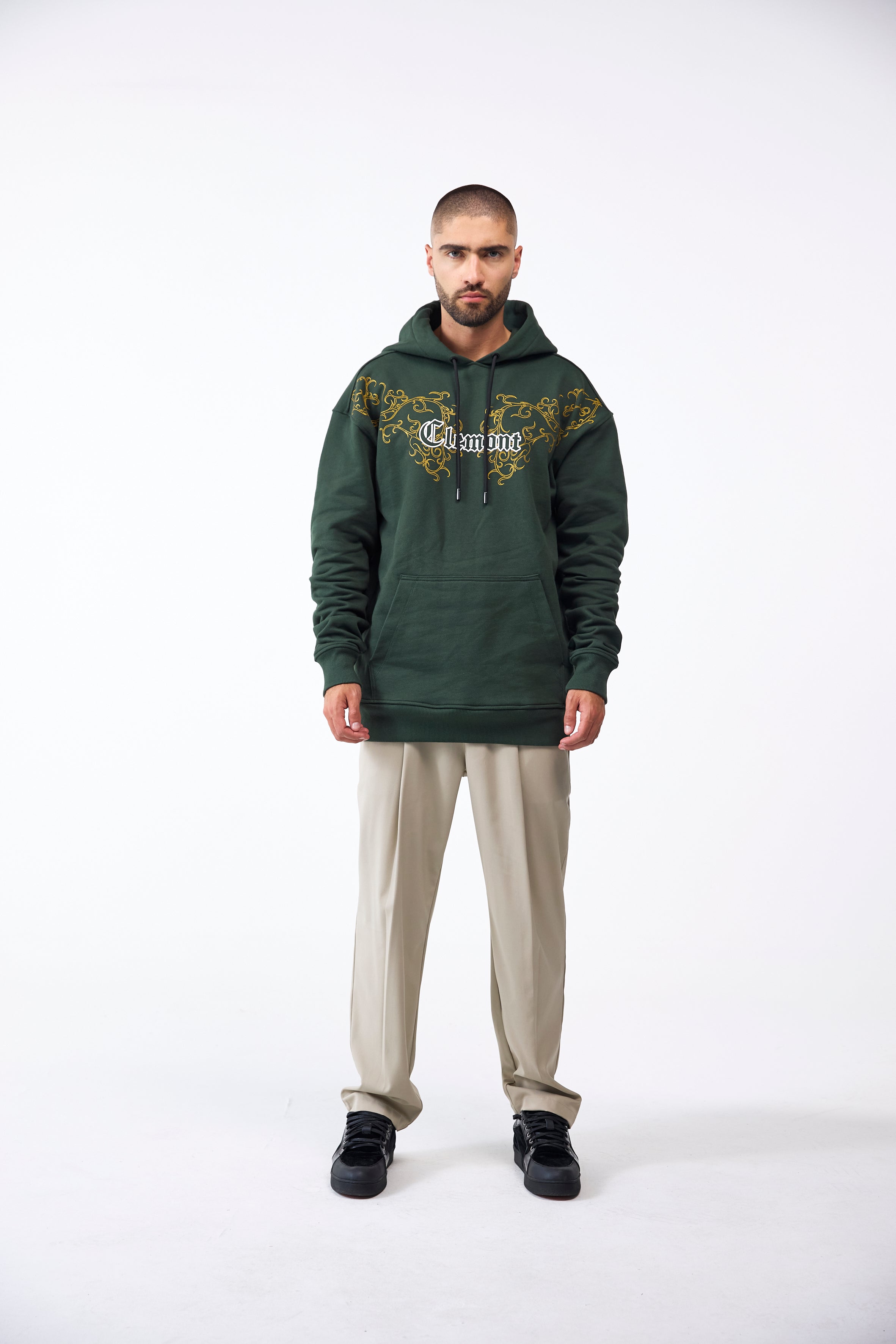 HOODIE MASCULINO ENIGMATICO GREEN CLEMONT