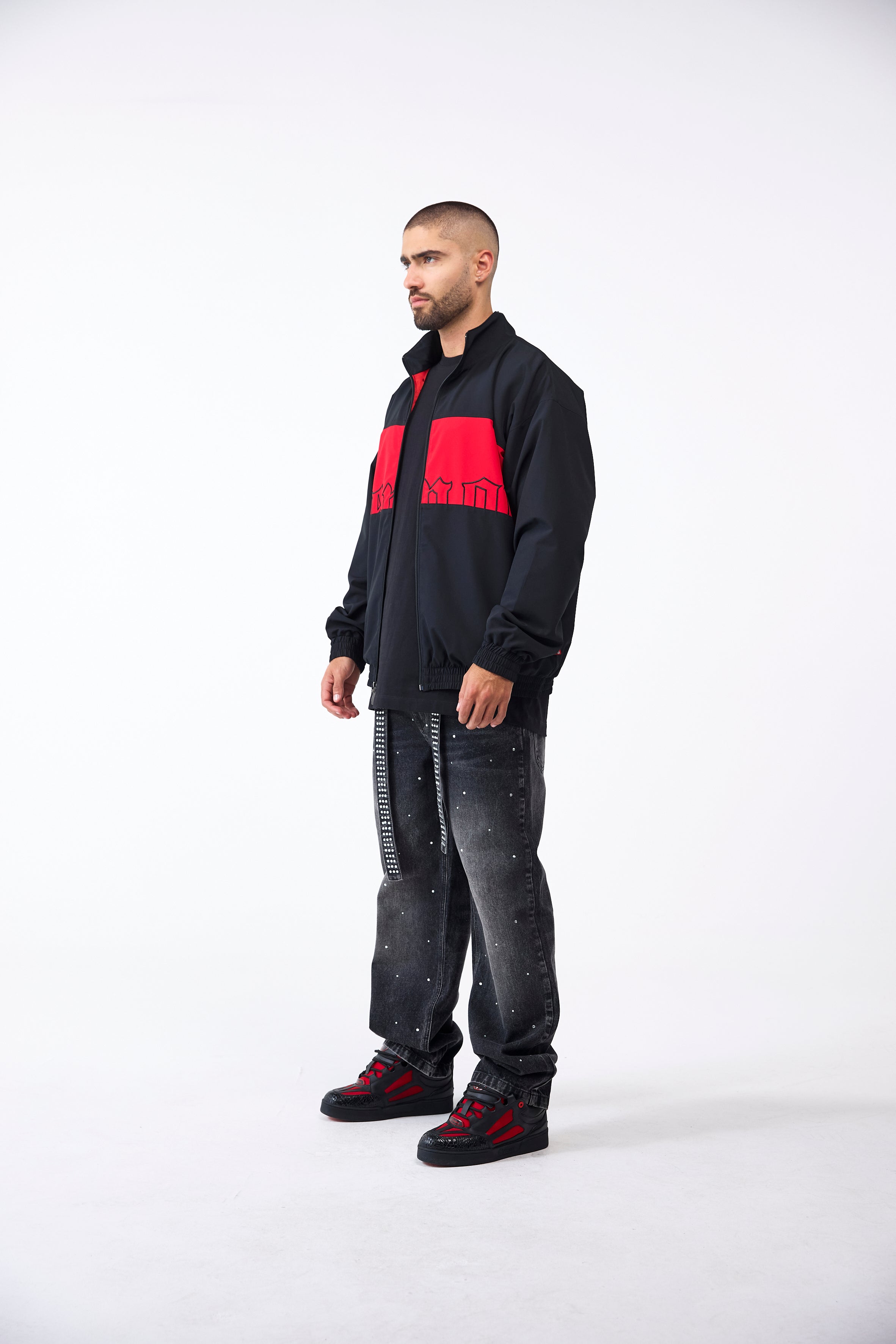 CHAQUETA MASCULINO DIOCESI NEGRO/ROJO CLEMONT