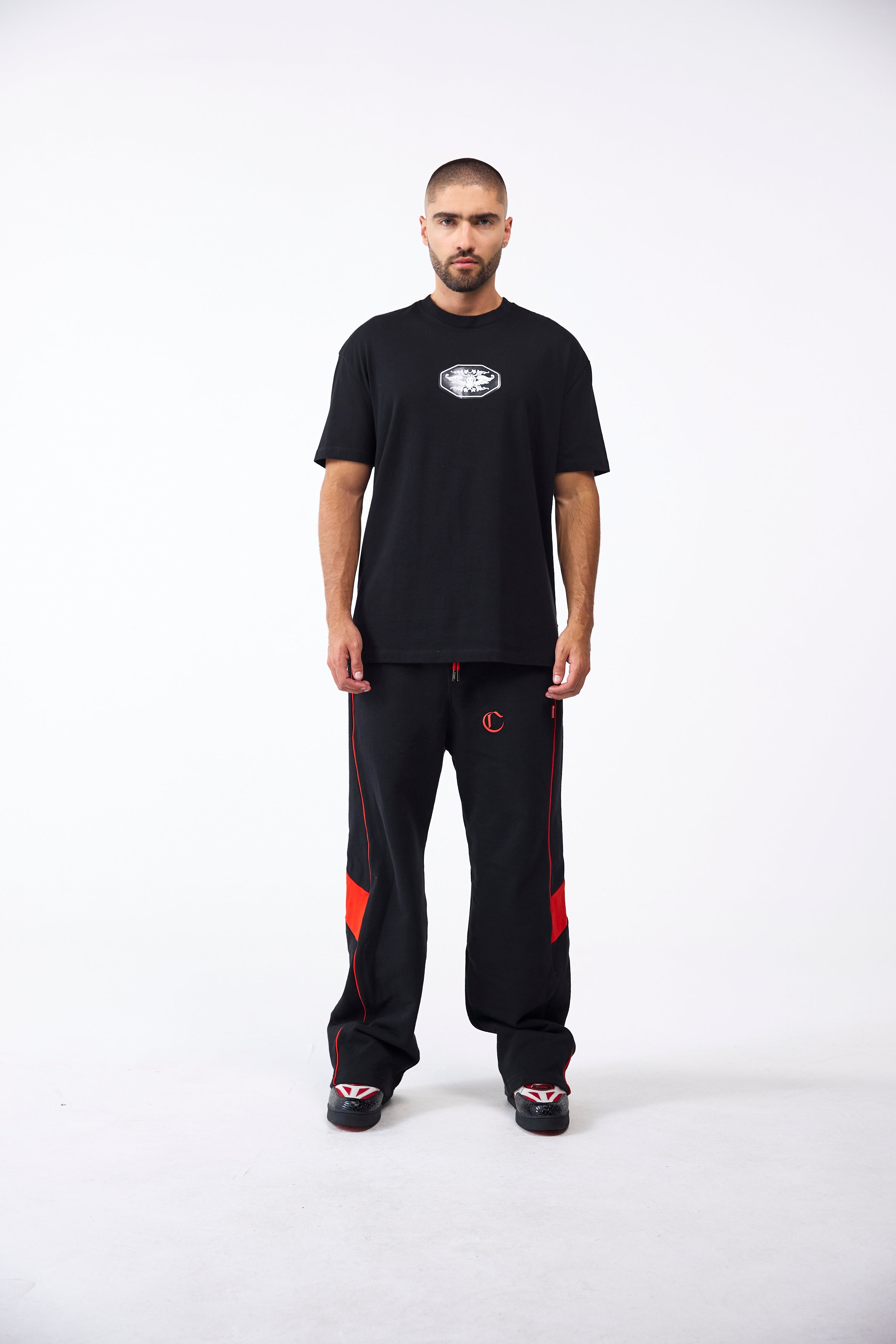 CAMISETA MASCULINO GRAFFIO NEGRO CLEMONT