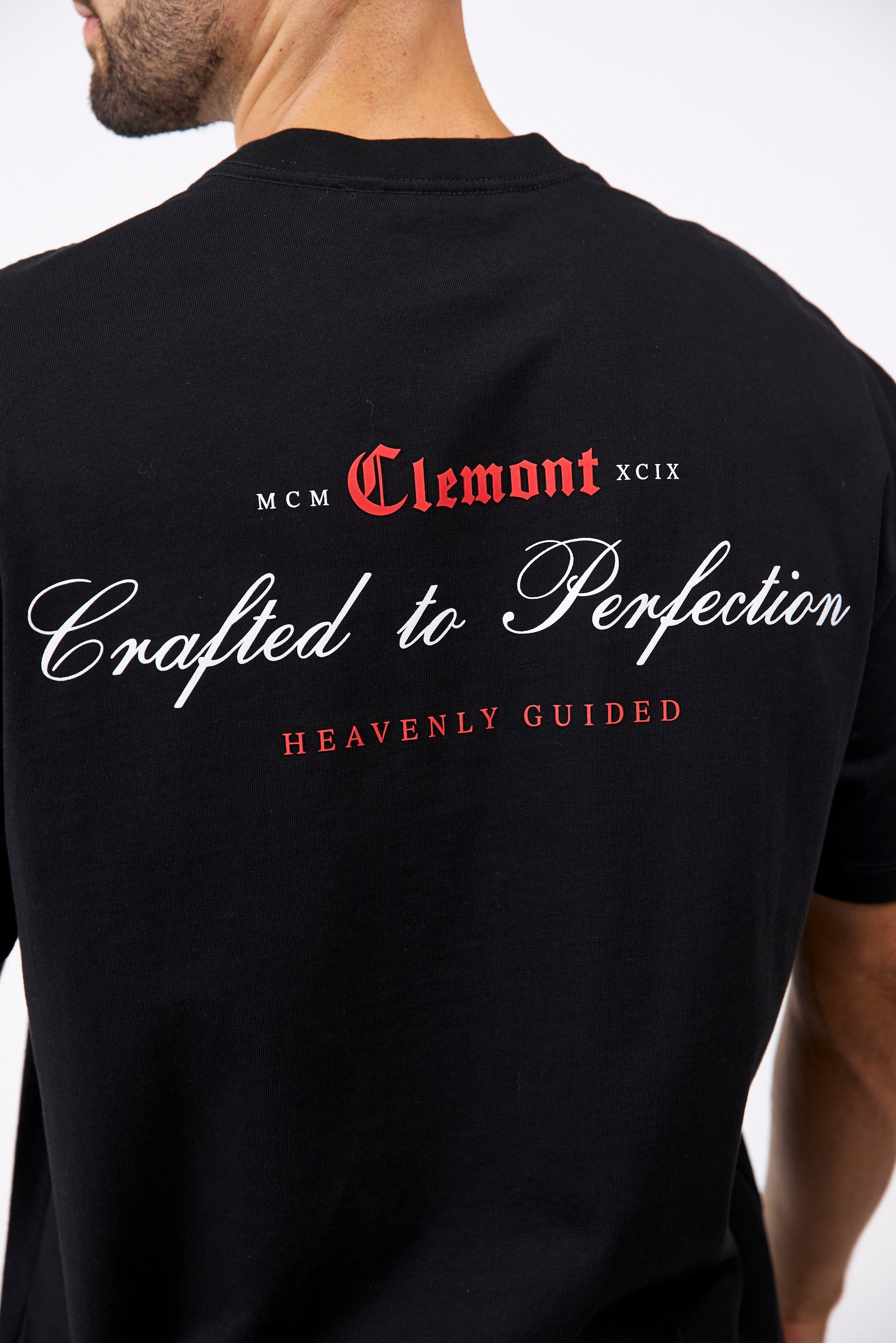 CAMISETA MASCULINO GRAFFIO NEGRO CLEMONT