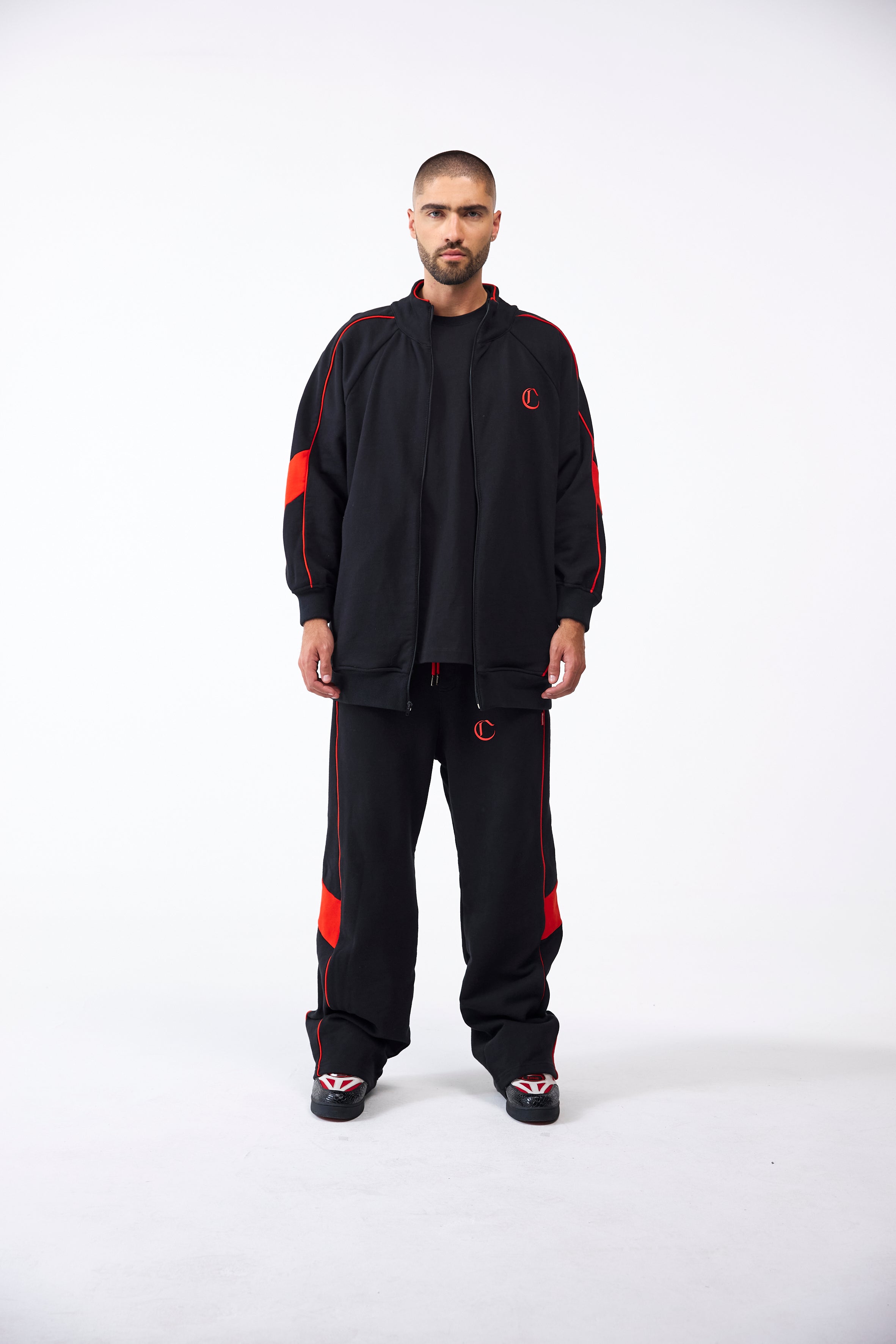 BUSO MASCULINO MUTO NEGRO/ROJO CLEMONT