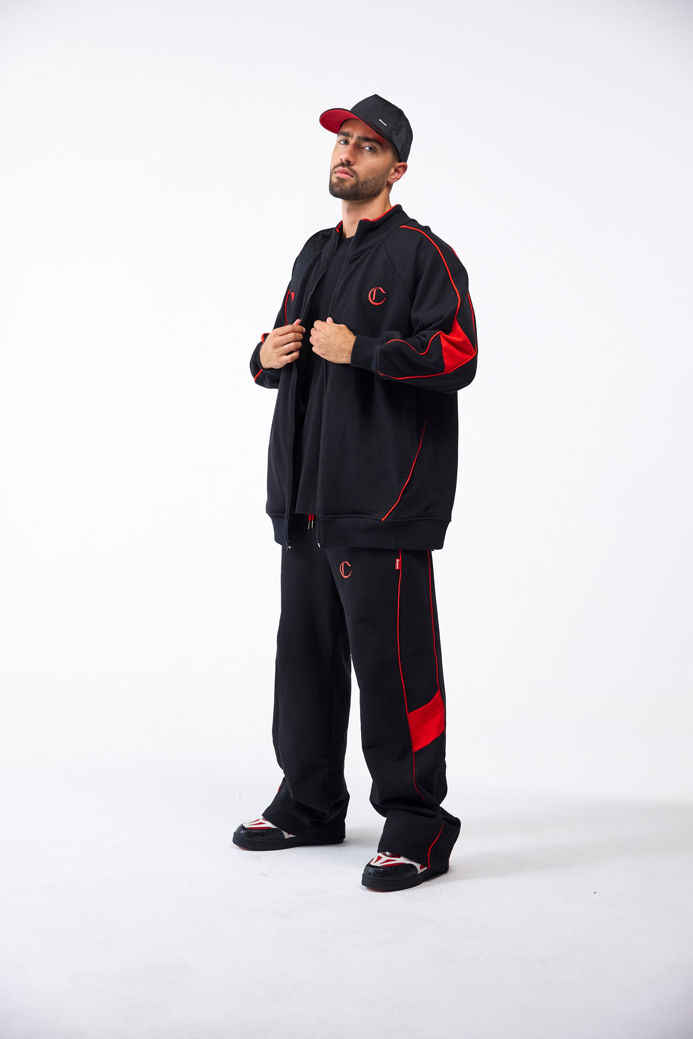 BUSO MASCULINO MUTO NEGRO/ROJO CLEMONT