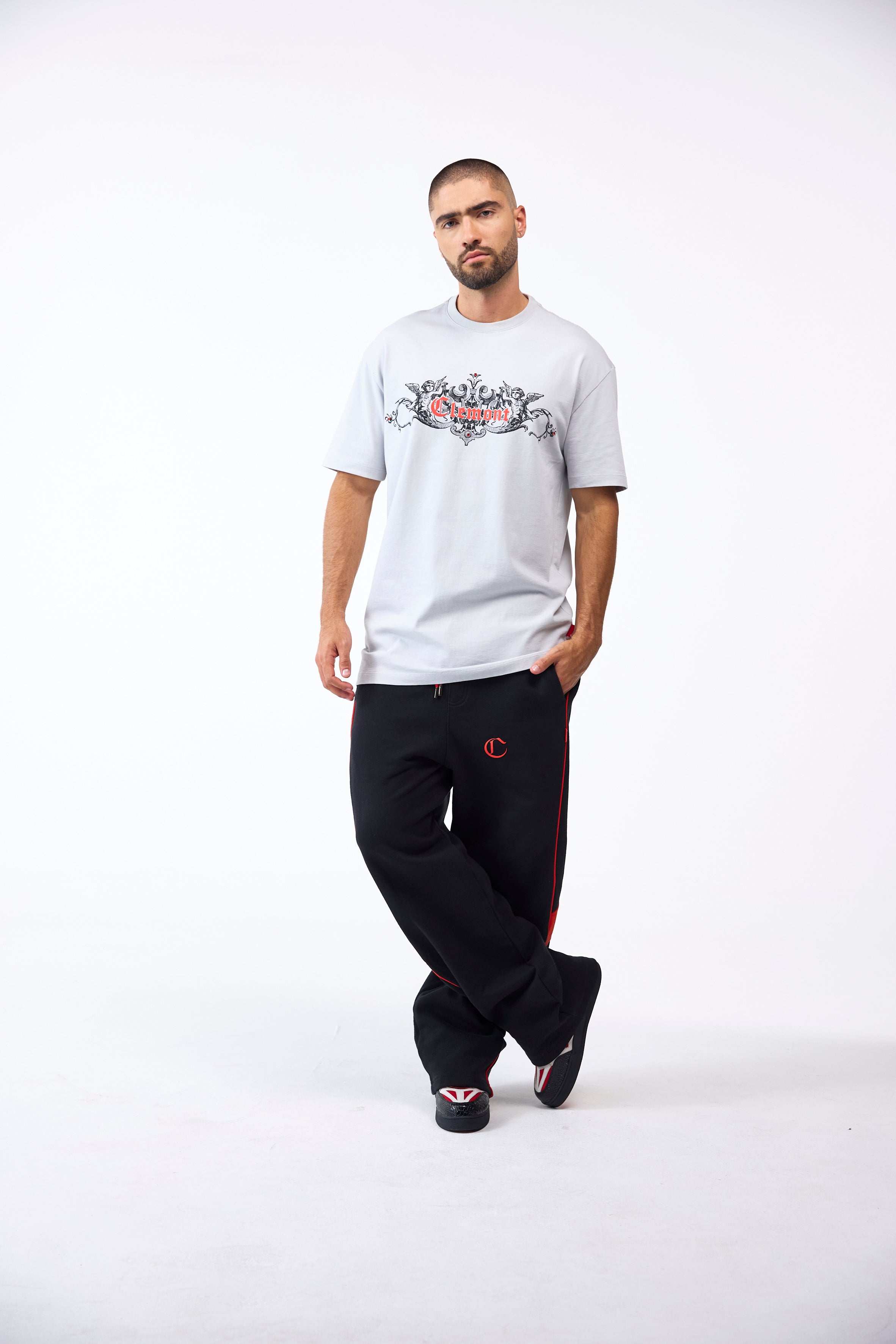 CAMISETA MASCULINO CREAZIONE GRIS CLEMONT