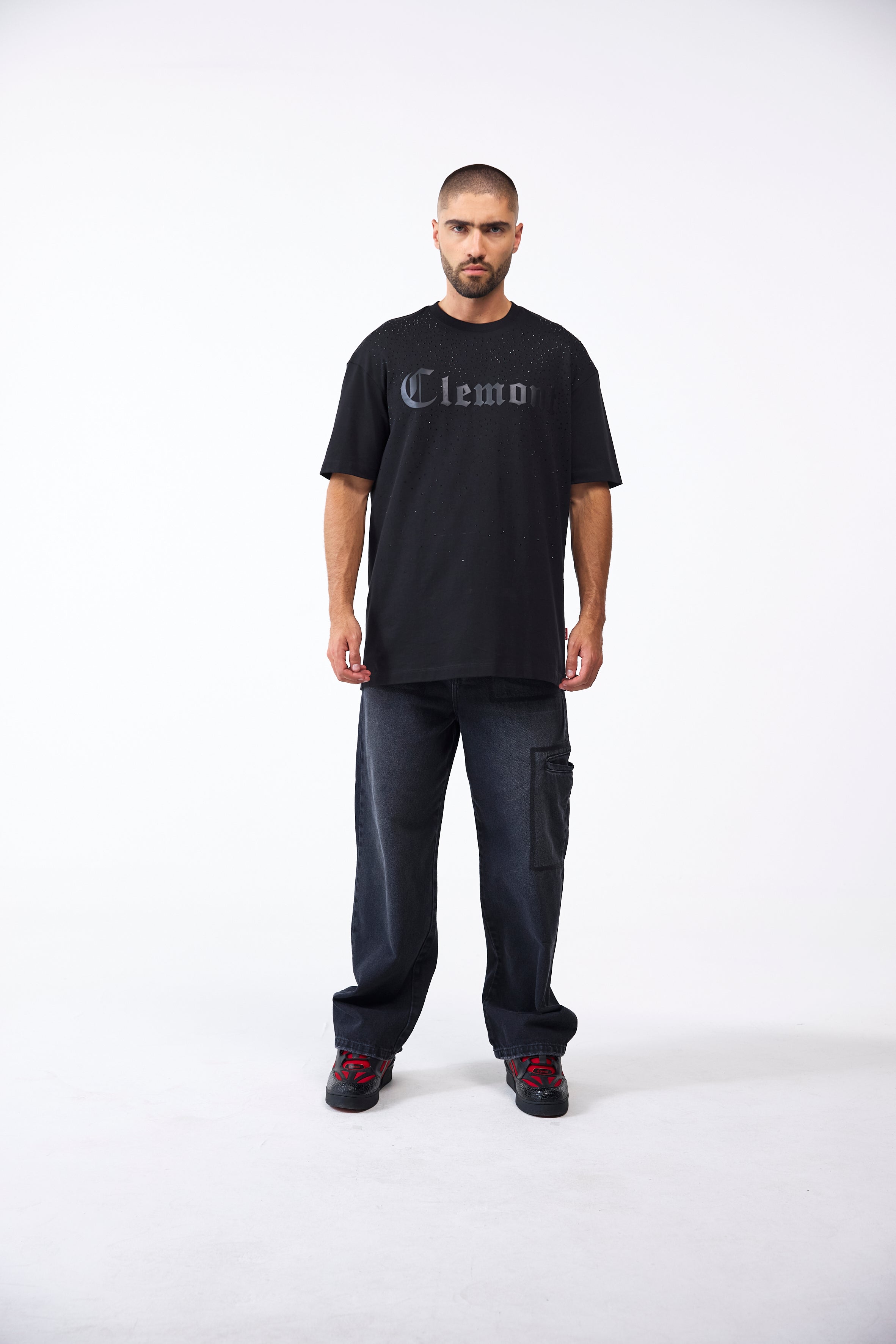 CAMISETA MASCULINO INTERLUDIO NEGRO CLEMONT