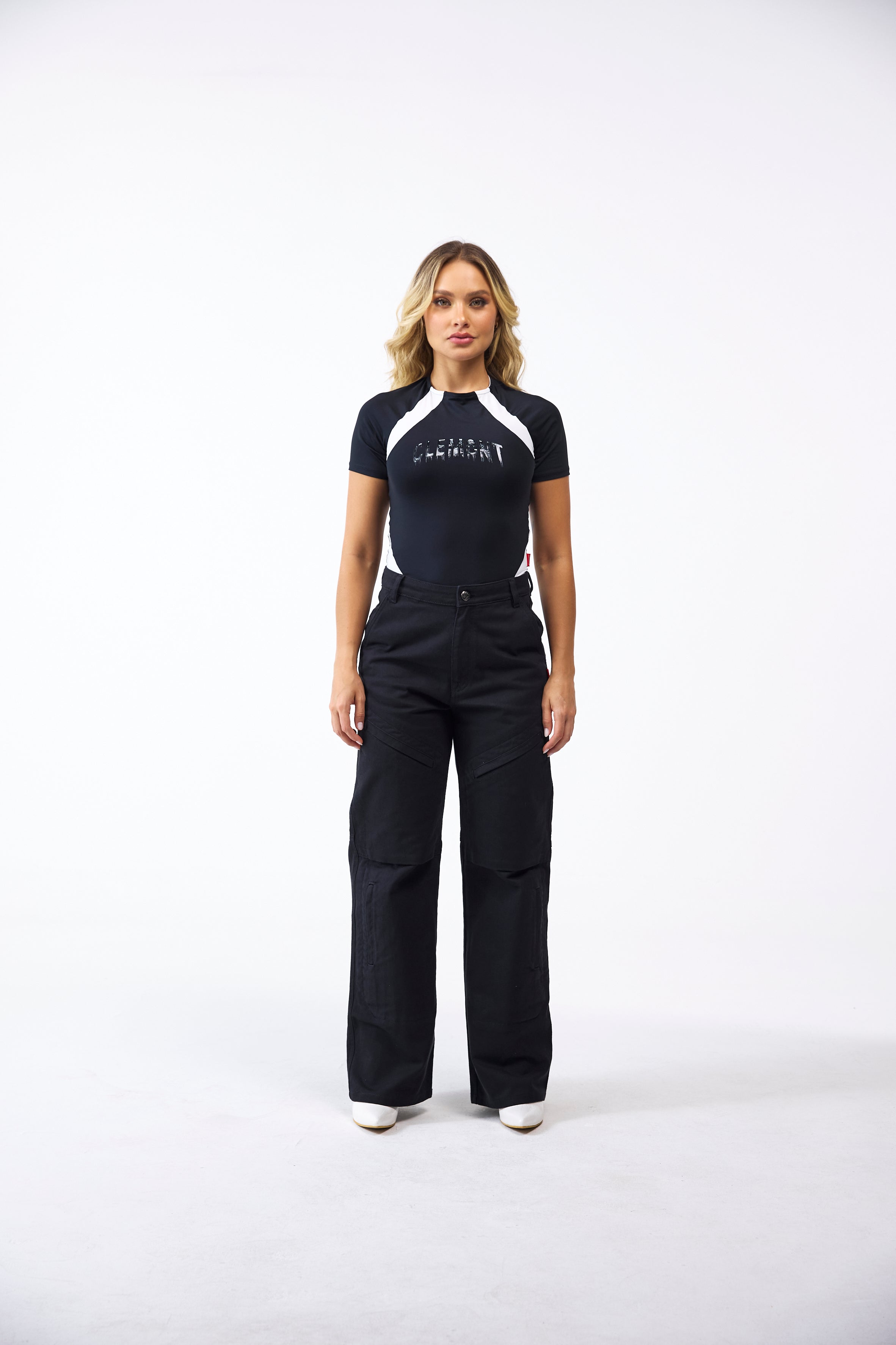 CAMISETA MUJER IRIDESCENTE NEGRO CLEMONT