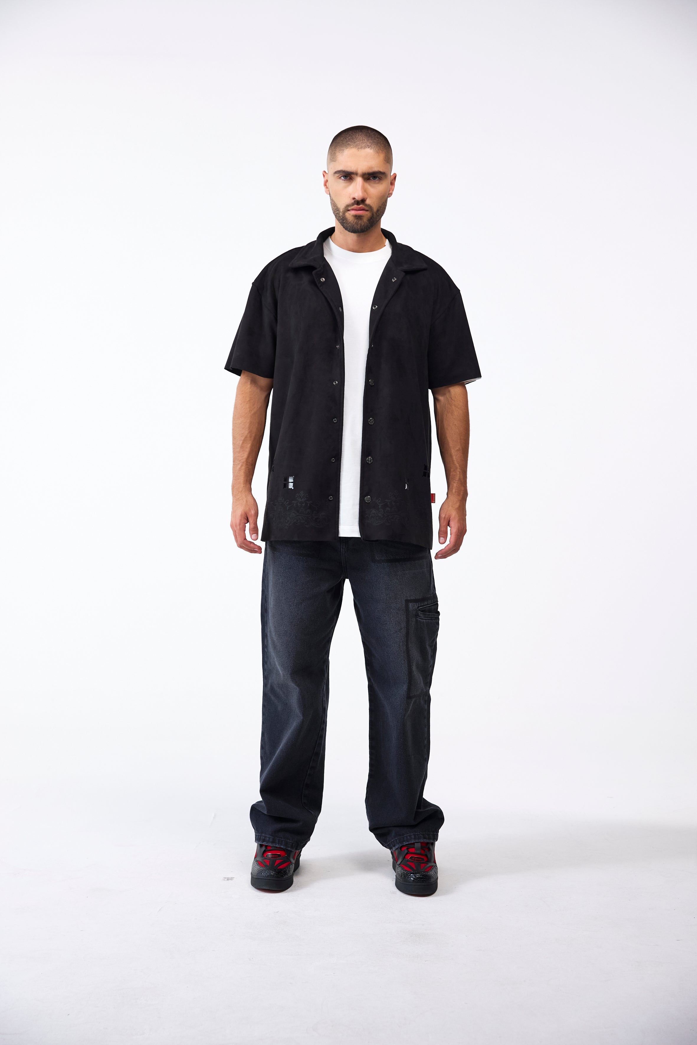 CAMISA MASCULINO RAGIONE NEGRO CLEMONT