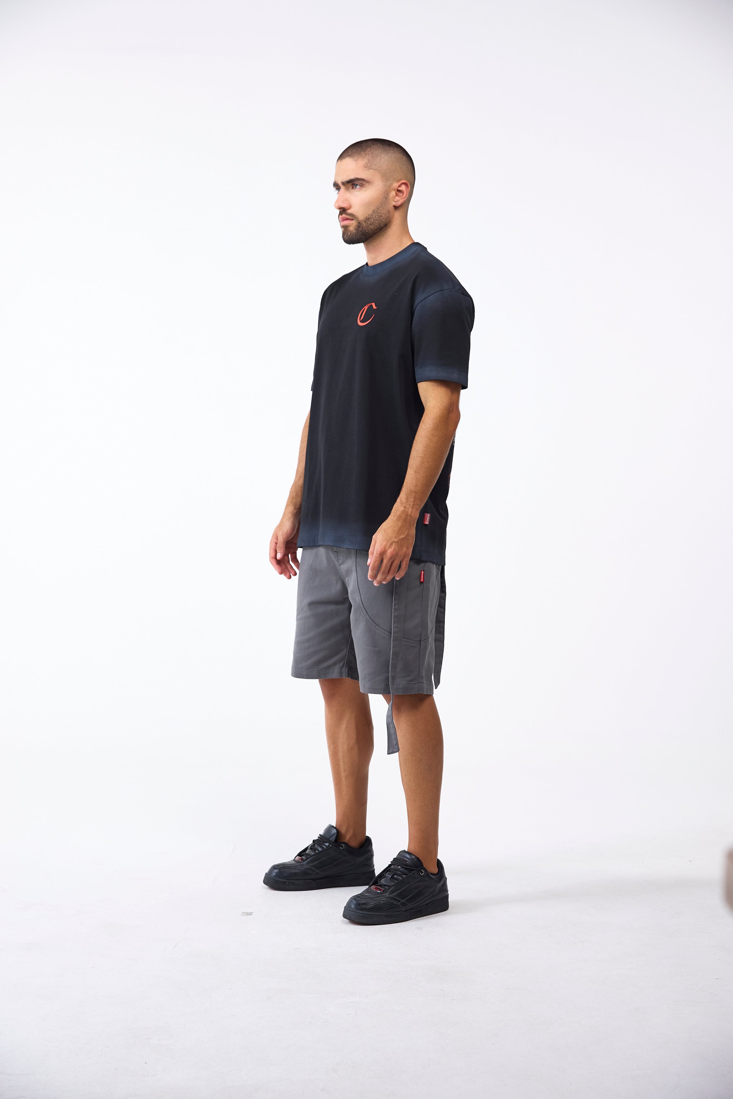 CAMISETA MASCULINO INTAGLIO NEGRO CLEMONT