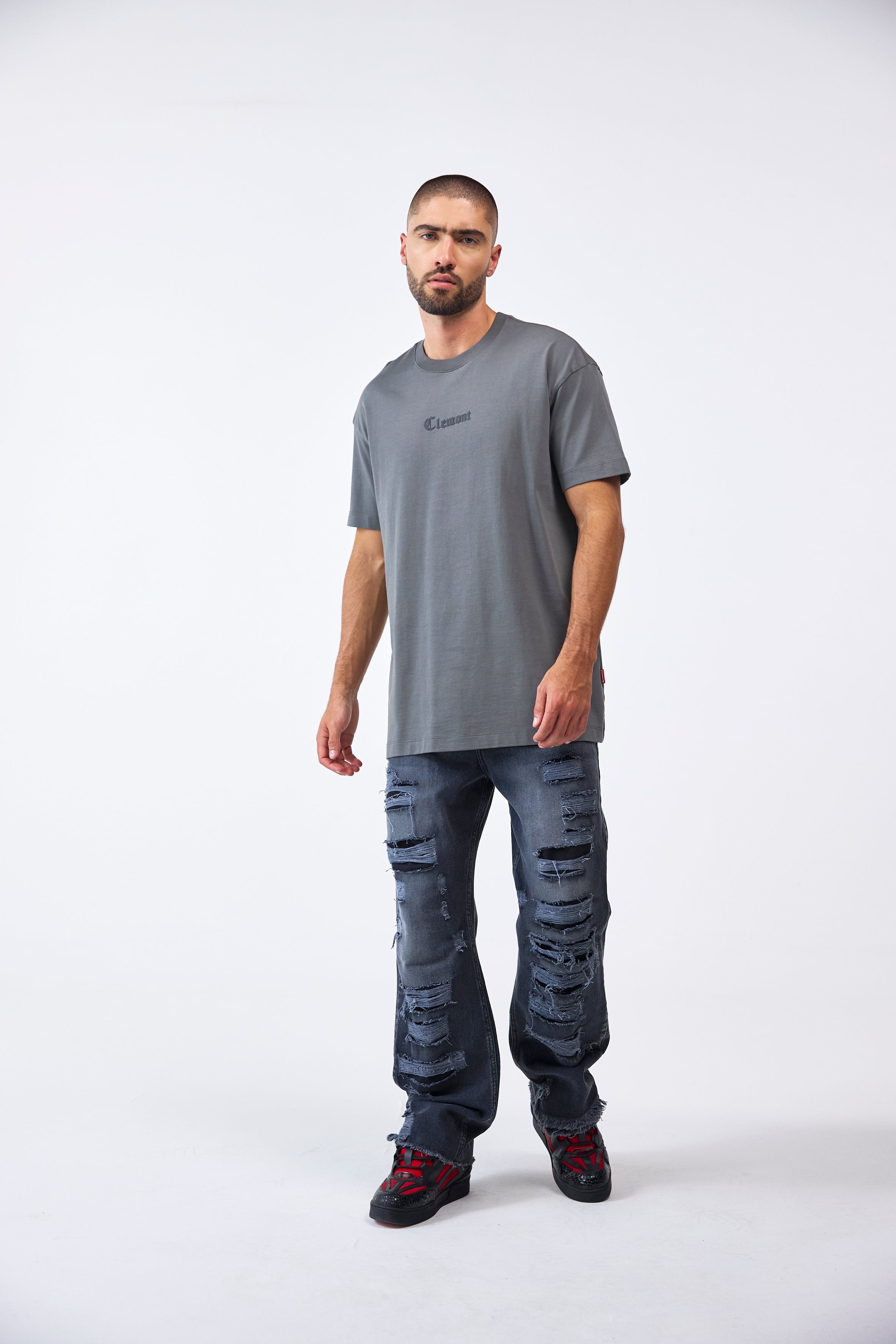 CAMISETA MASCULINO BRUMALE GRIS OSCURO CLEMONT