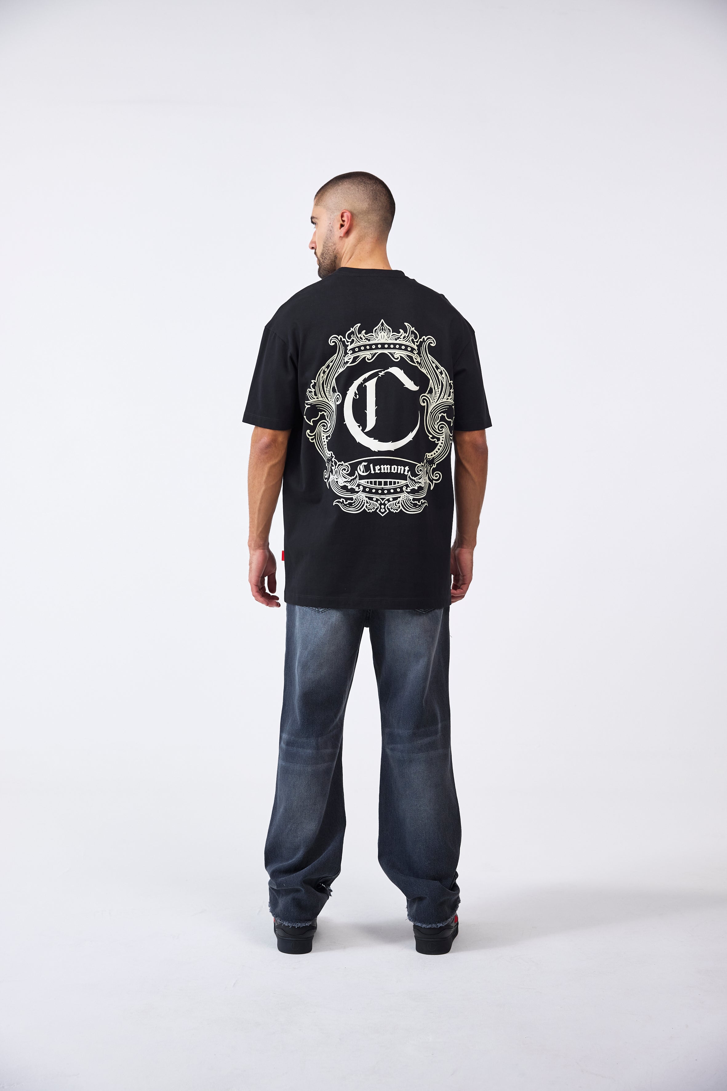 CAMISETA MASCULINO GIOIOSO NEGRO CLEMONT