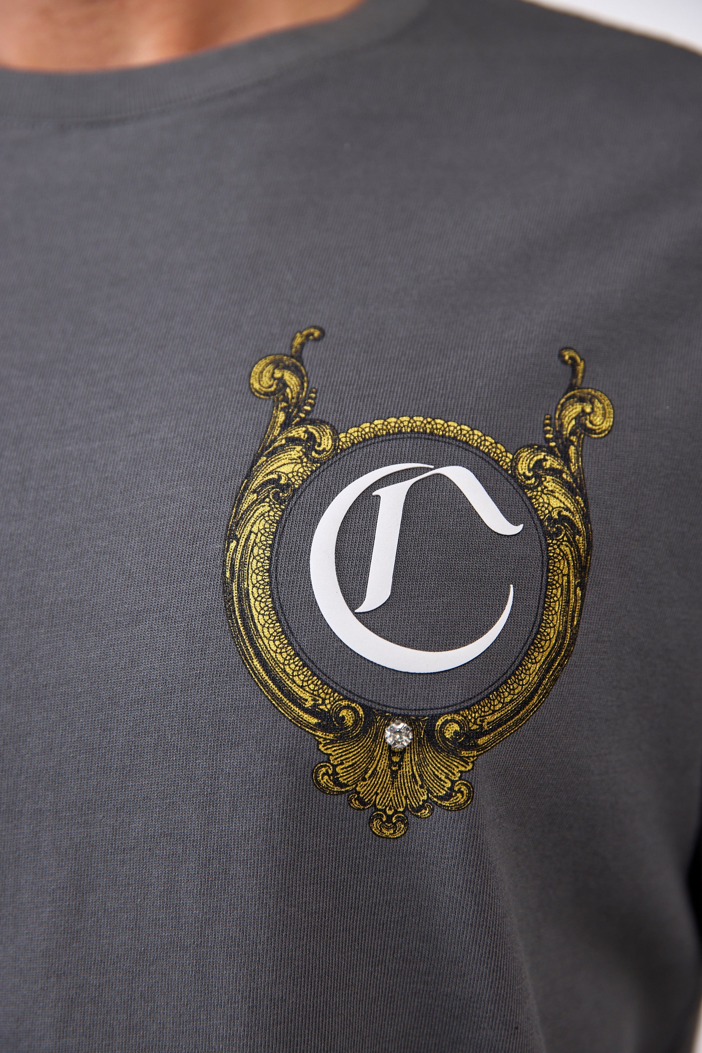 CAMISETA MASCULINO CUPOLA GRIS OSCURO CLEMONT