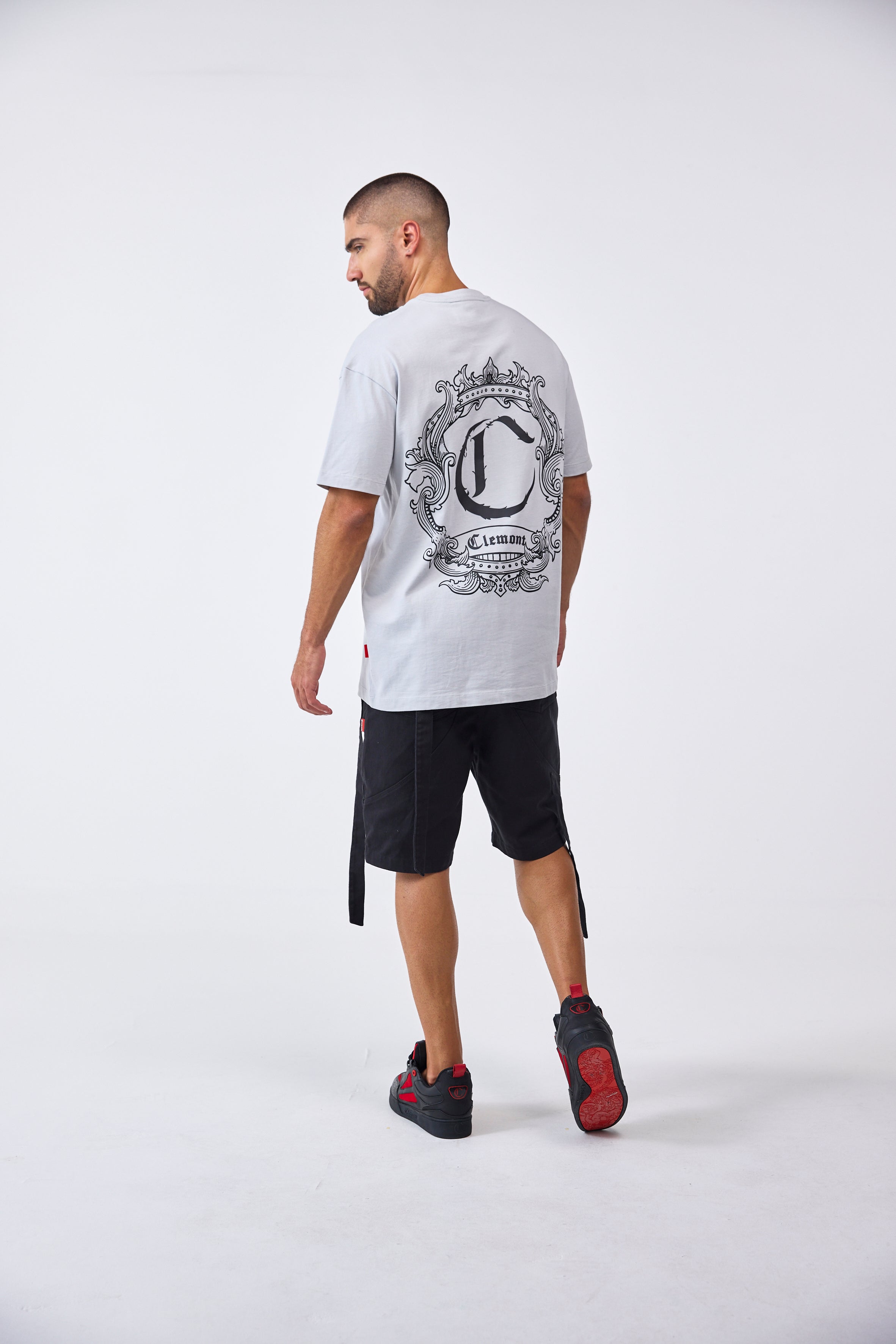CAMISETA MASCULINO GIOIOSO GRIS CLEMONT