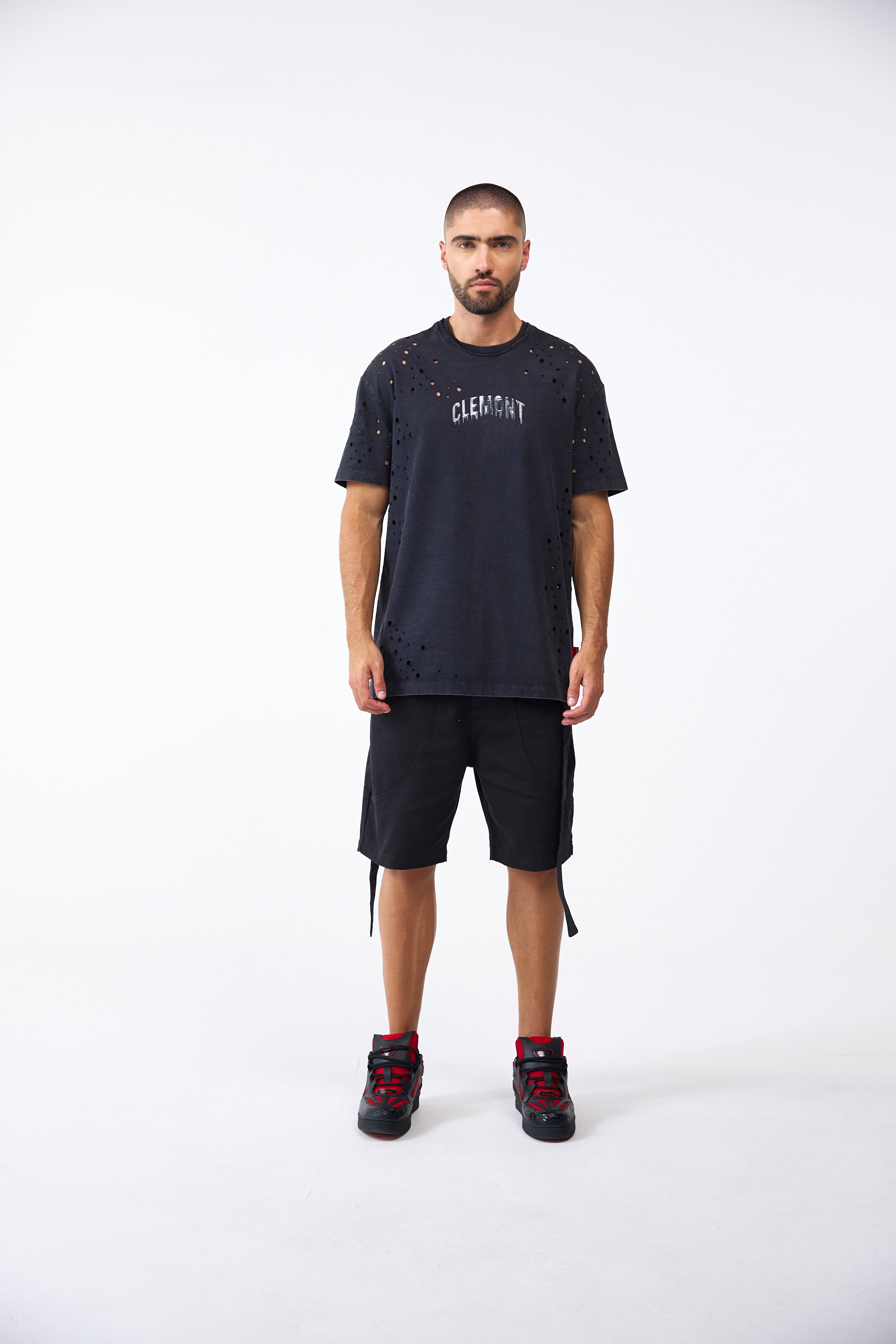 CAMISETA MASCULINO TORCHIO NEGRO CLEMONT
