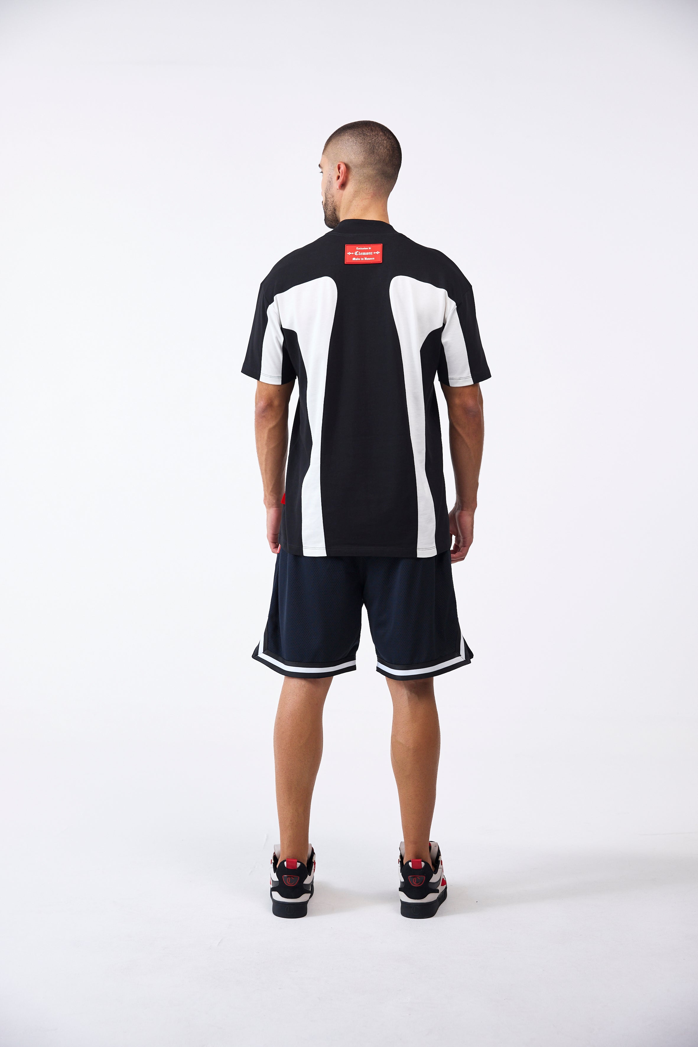 CAMISETA MASCULINO RAGNO NEGRO/CREMA CLEMONT