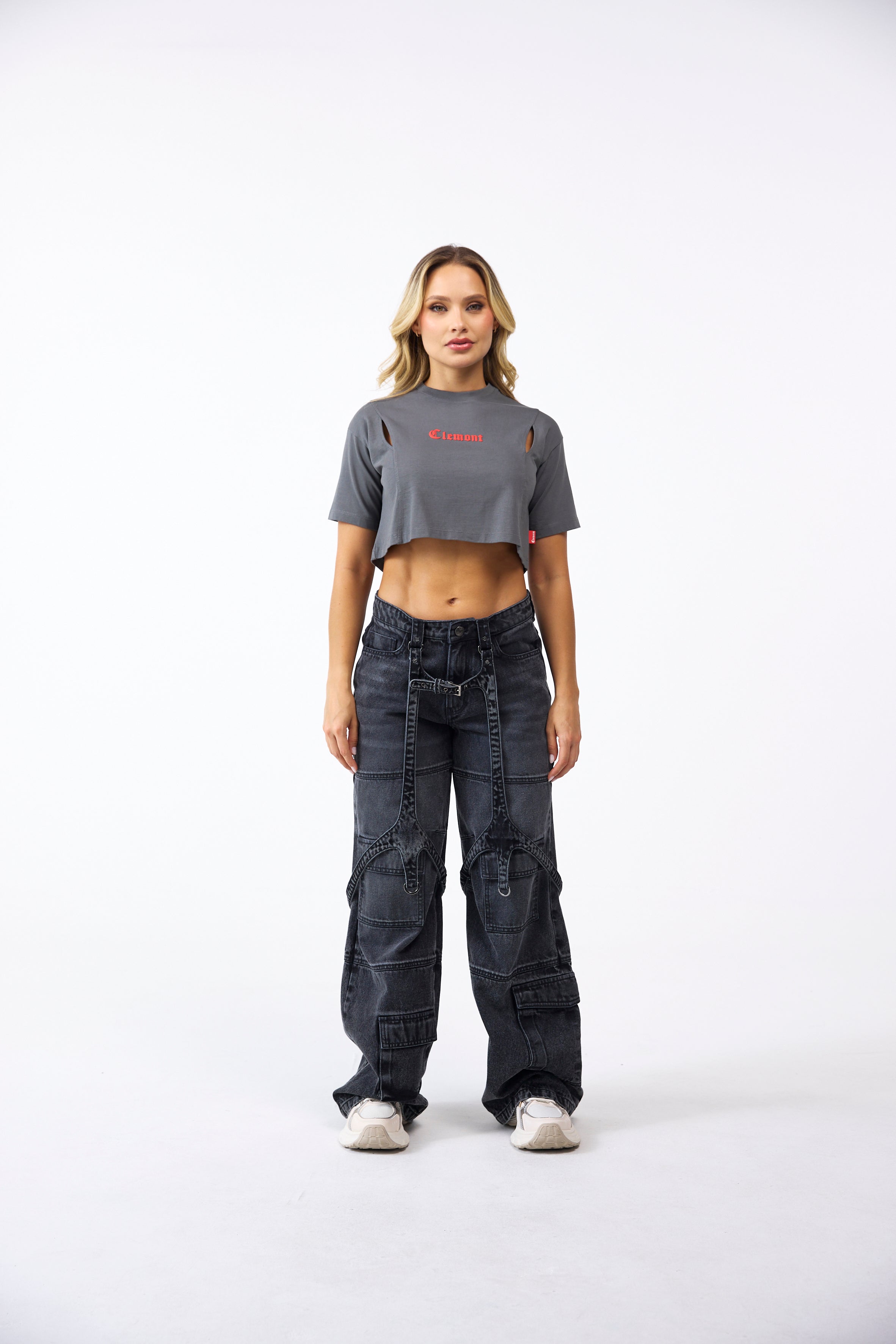 CROPTOP-OVERSIZED MUJER OROLOGIO GRIS OSCURO CLEMONT