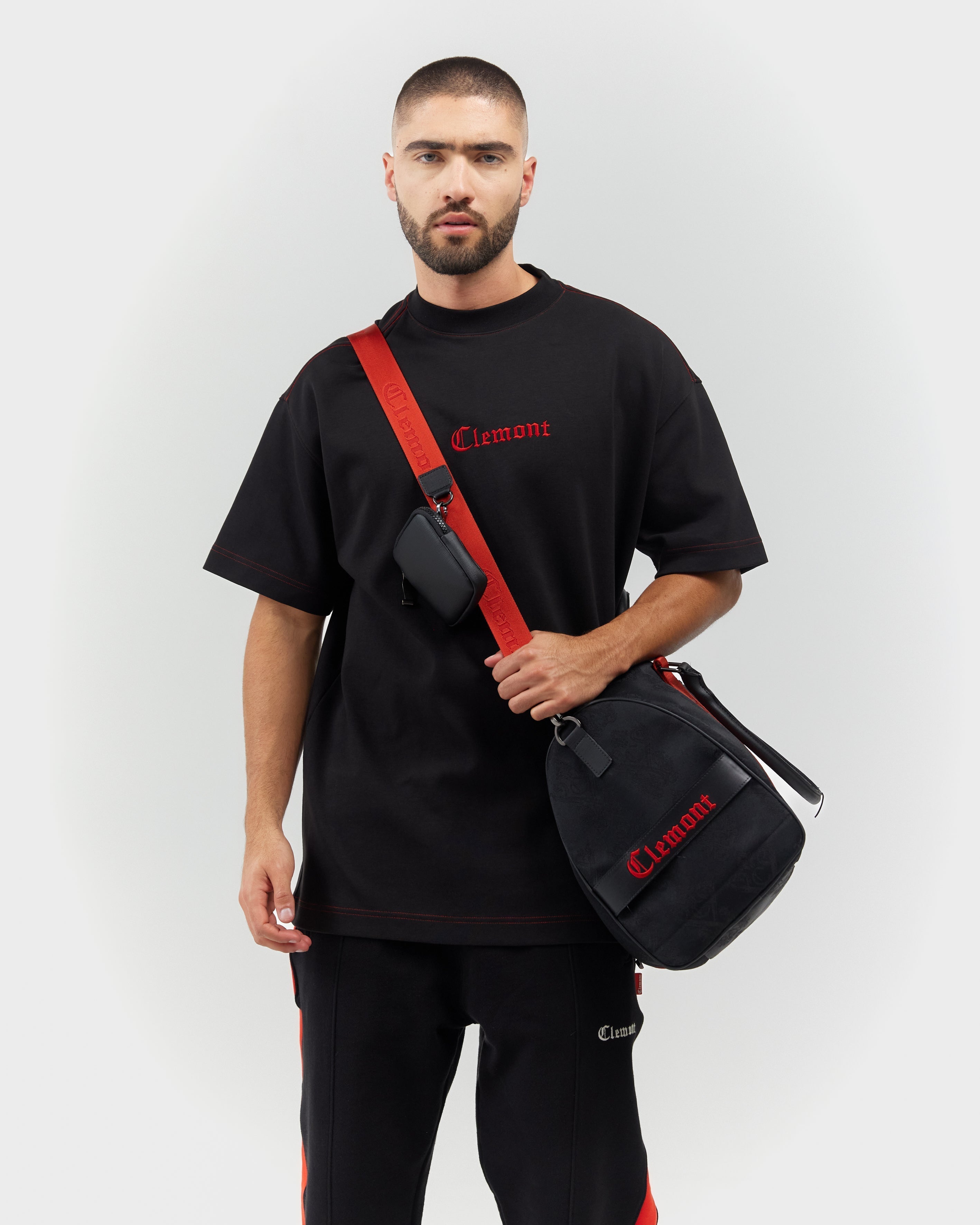 DUFFLE BAG  LUCENTE JAQUART NEGRO CLEMONT