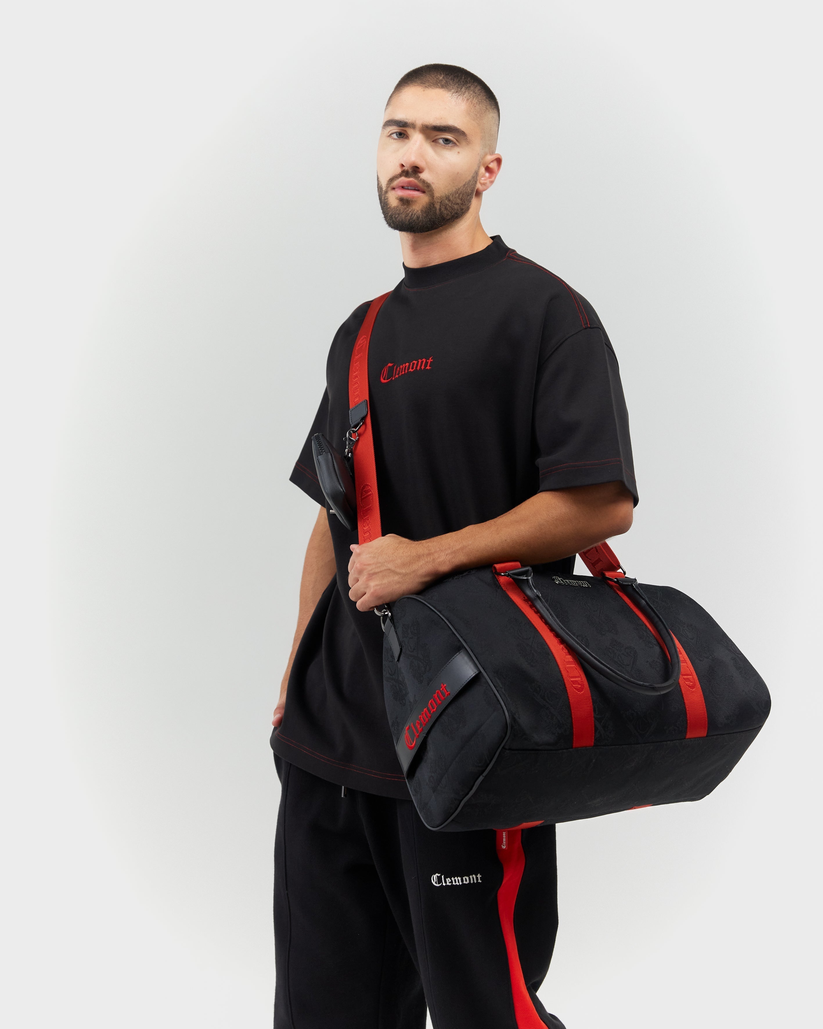 DUFFLE BAG  LUCENTE JAQUART NEGRO CLEMONT