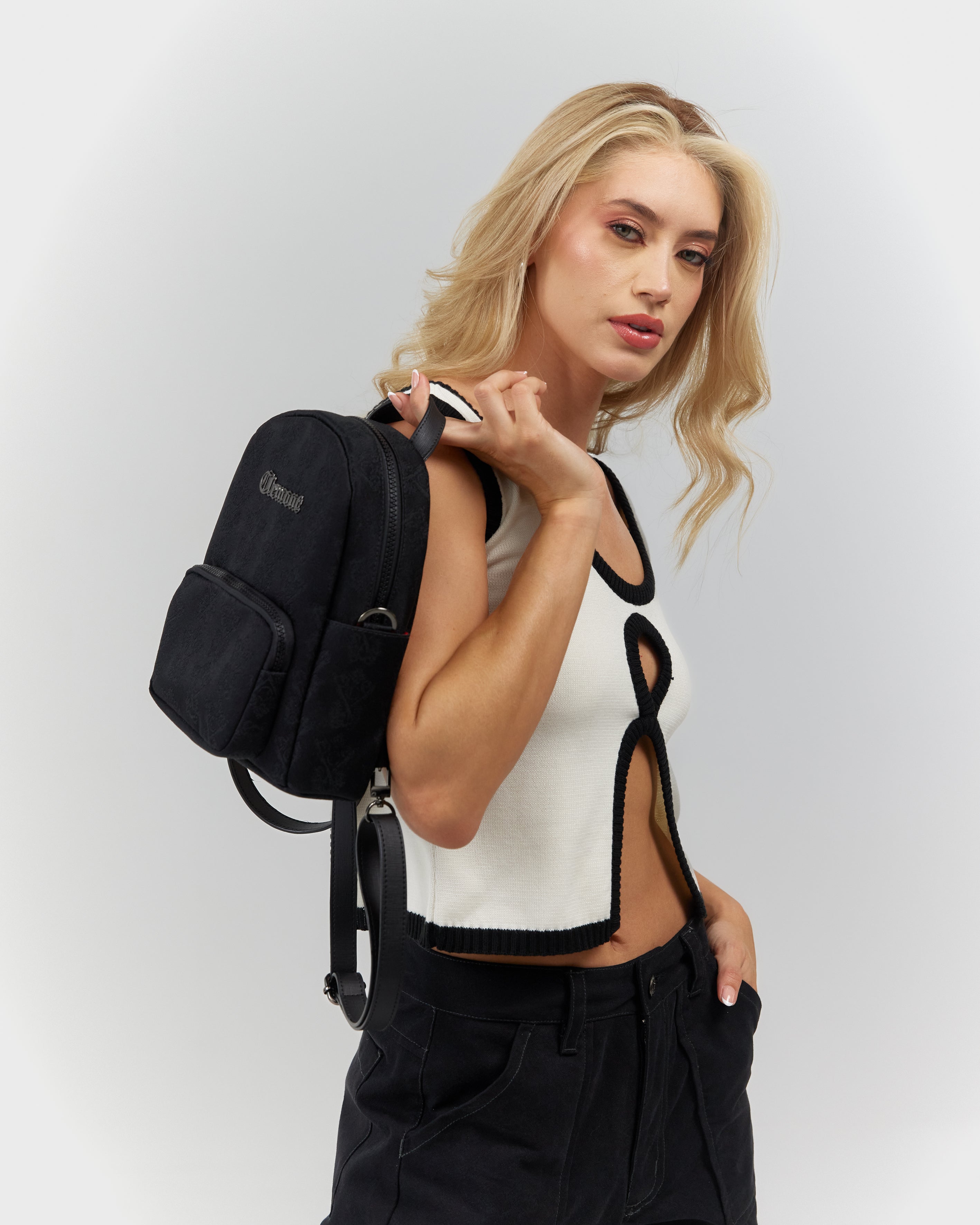 MINI BAG SCINTILLANTE NEGRO CLEMONT