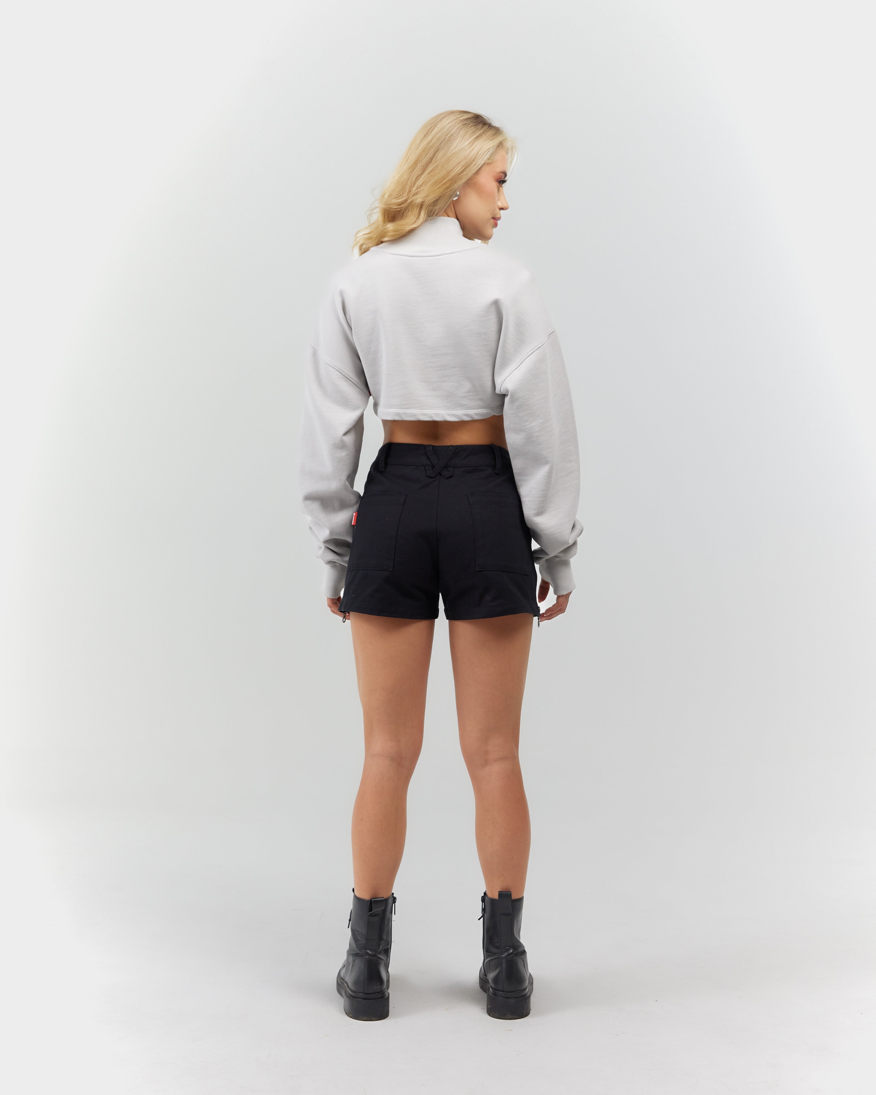 CROPPED SWEATER WOMEN  BELLEZZA GREY CLEMONT