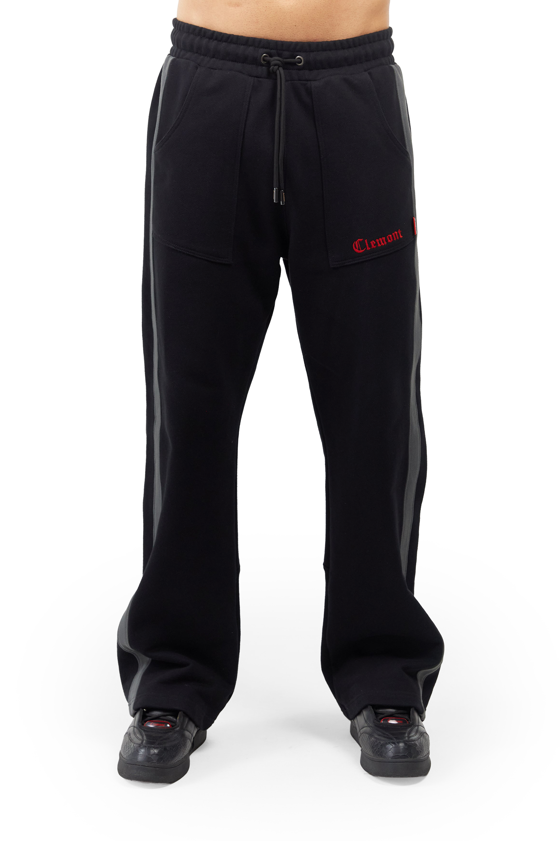 SWEAT PANTS MEN  LUSSO  BLACK/GREY CLEMONT