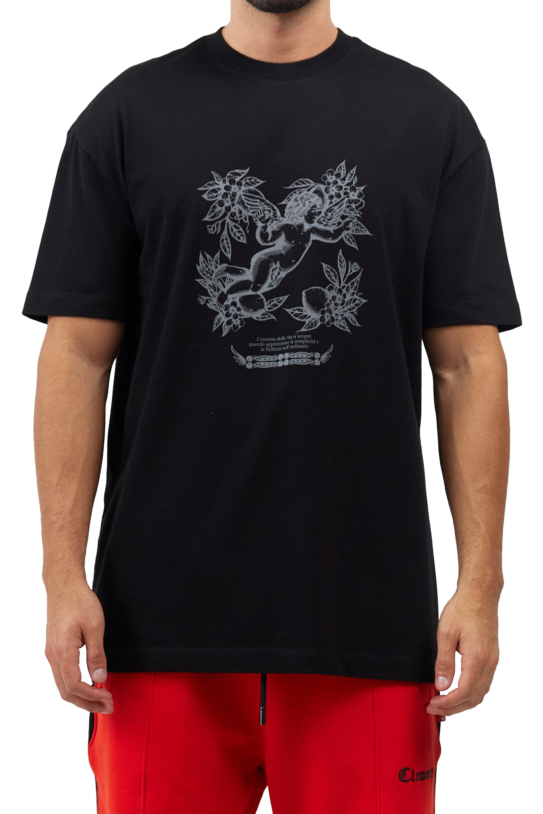 T-SHIRT MEN SORRISO BLACK  CLEMONT