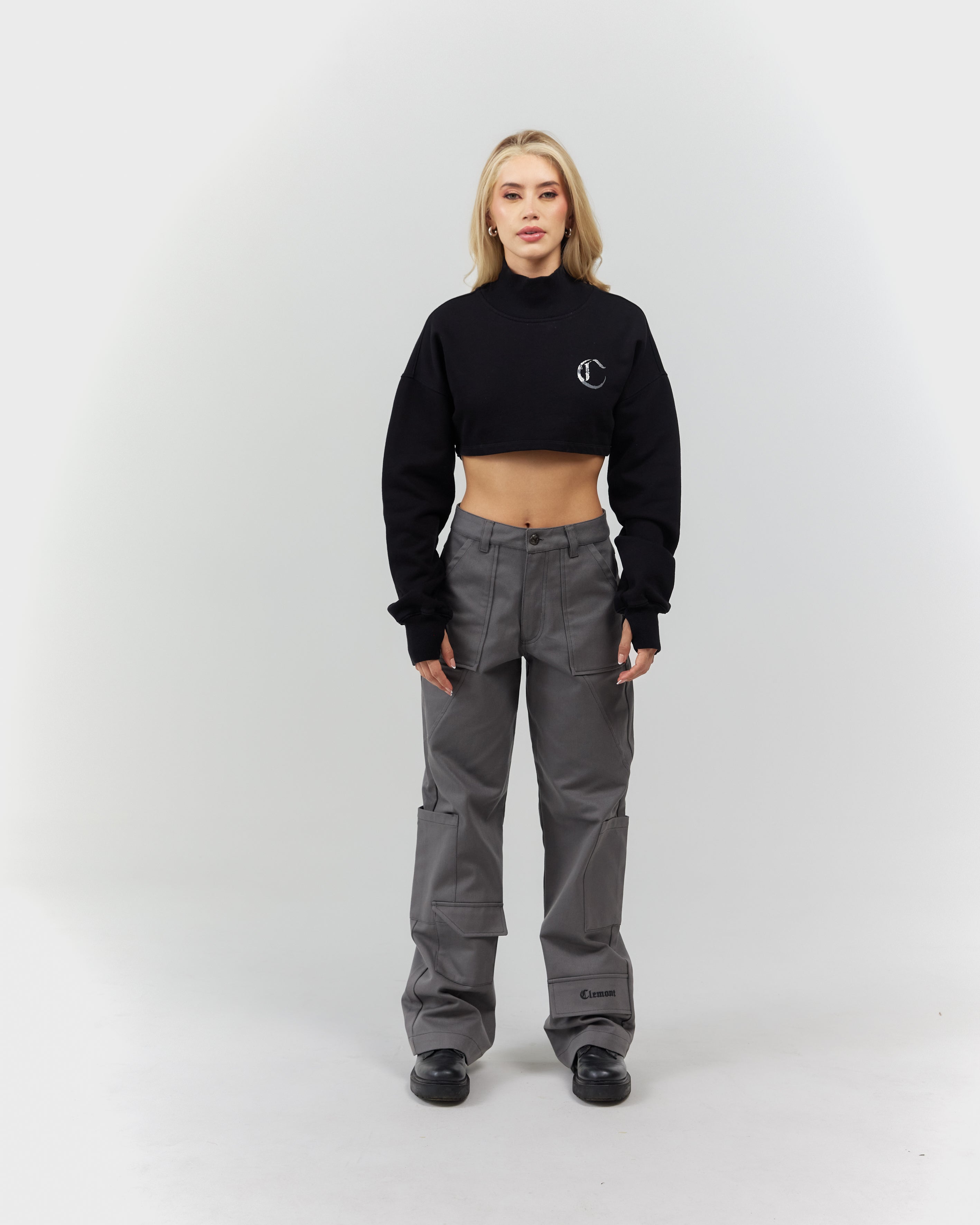 CROPPED SWEATER WOMEN  DOLCE BLACK CLEMONT