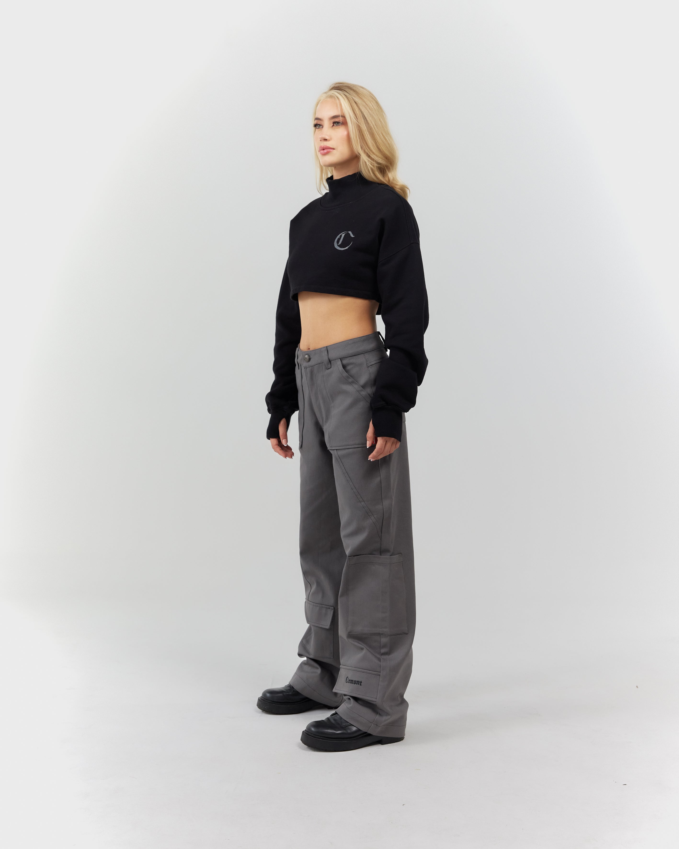 CROPPED SWEATER WOMEN  DOLCE BLACK CLEMONT