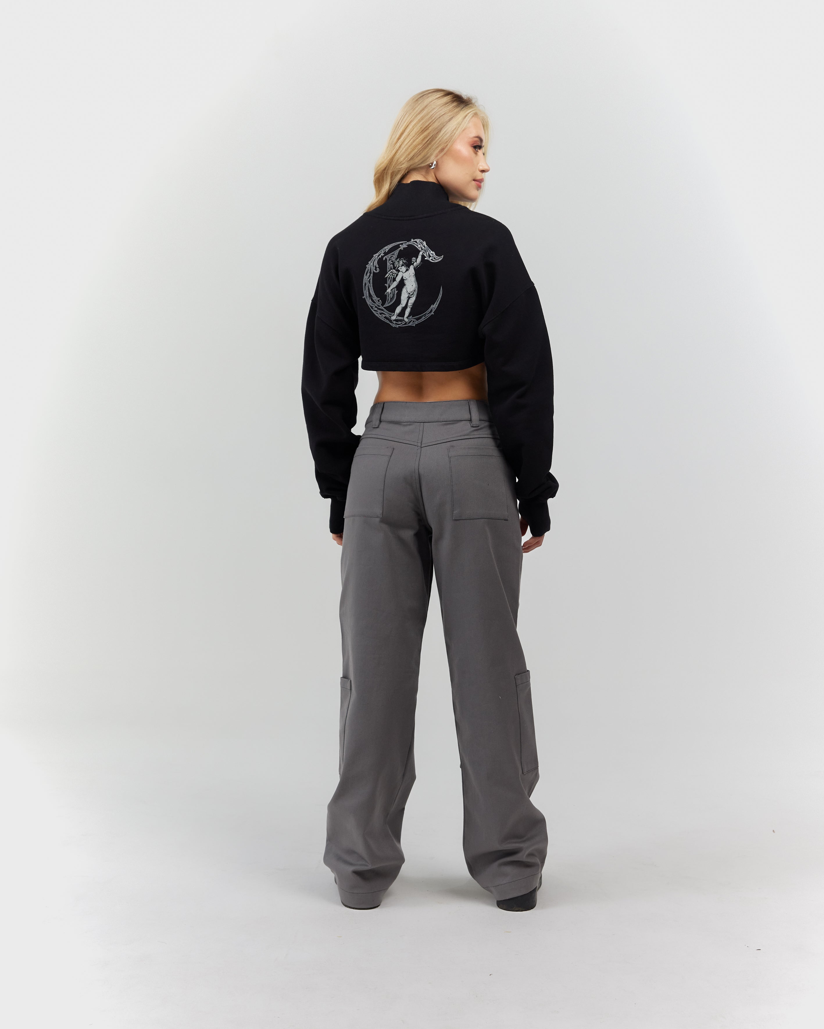 CROPPED SWEATER WOMEN  DOLCE BLACK CLEMONT